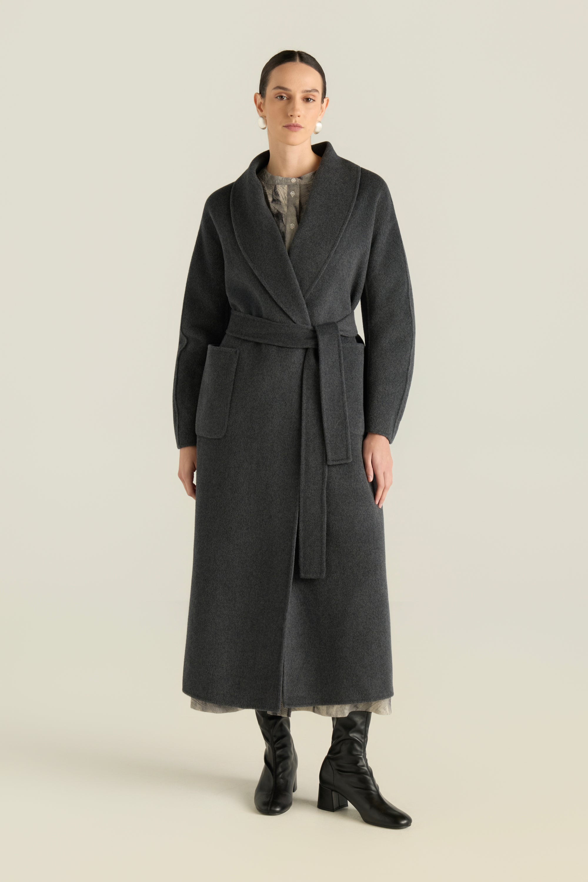 Wrap Wool Blend Coat