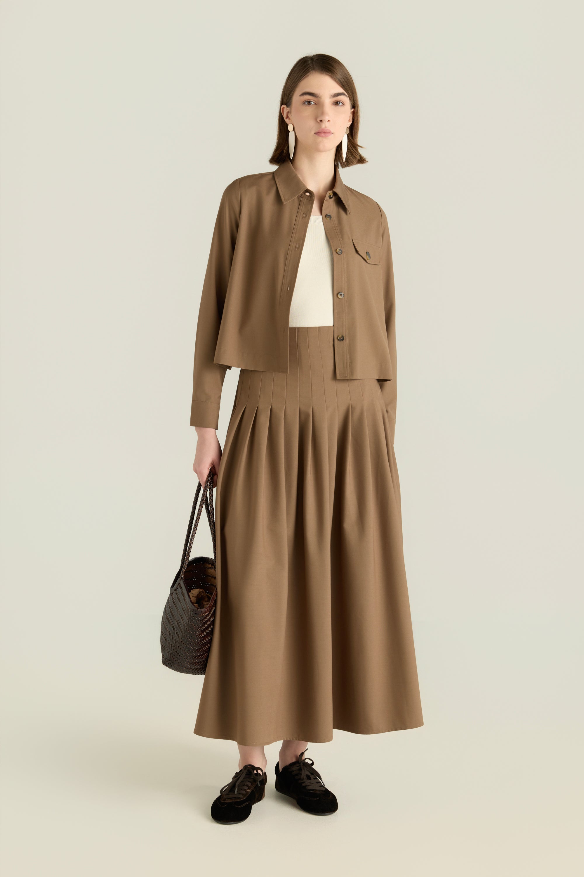 Flowing Flared Maxi Skirt