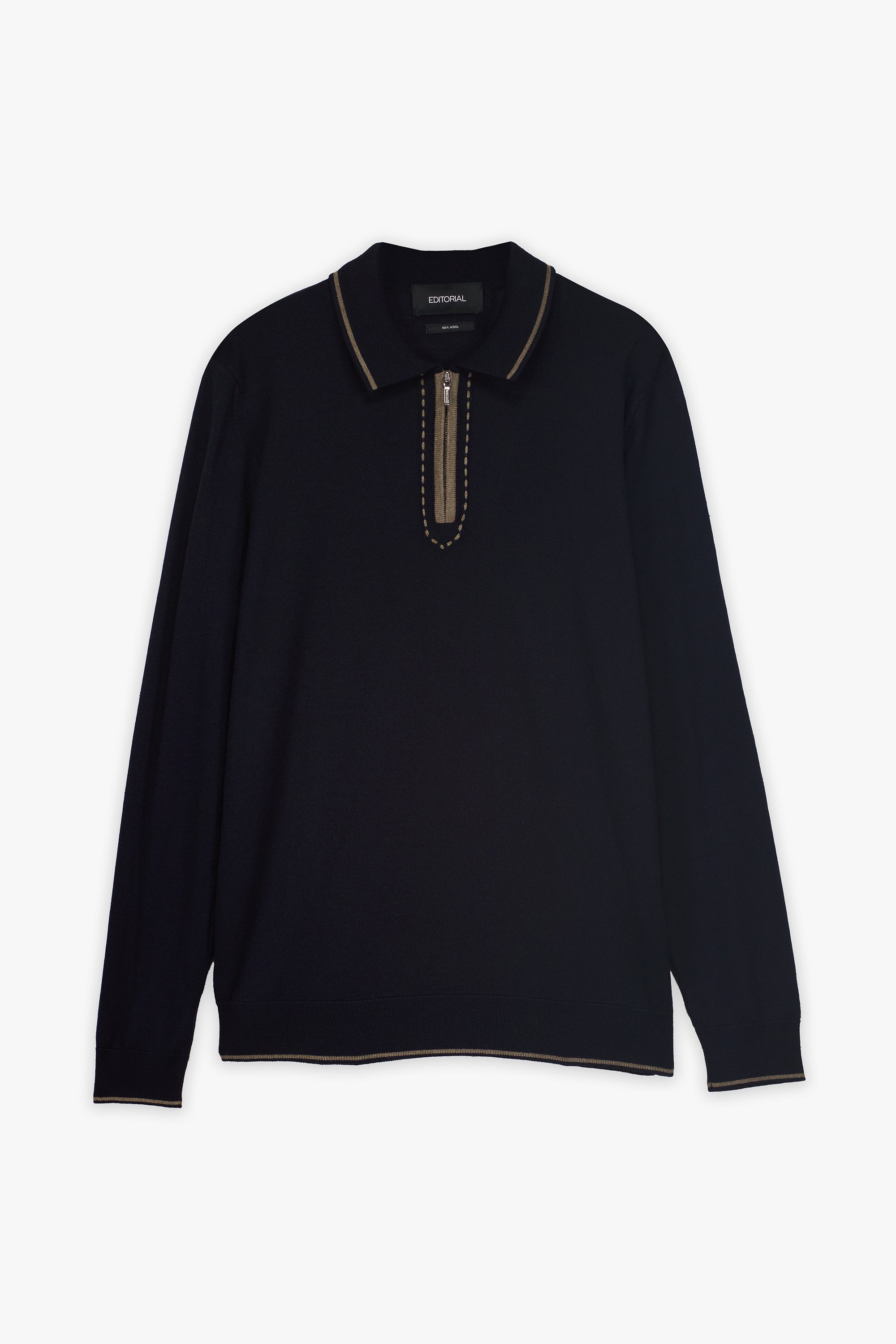 Men'S Contrast Trim Sweater