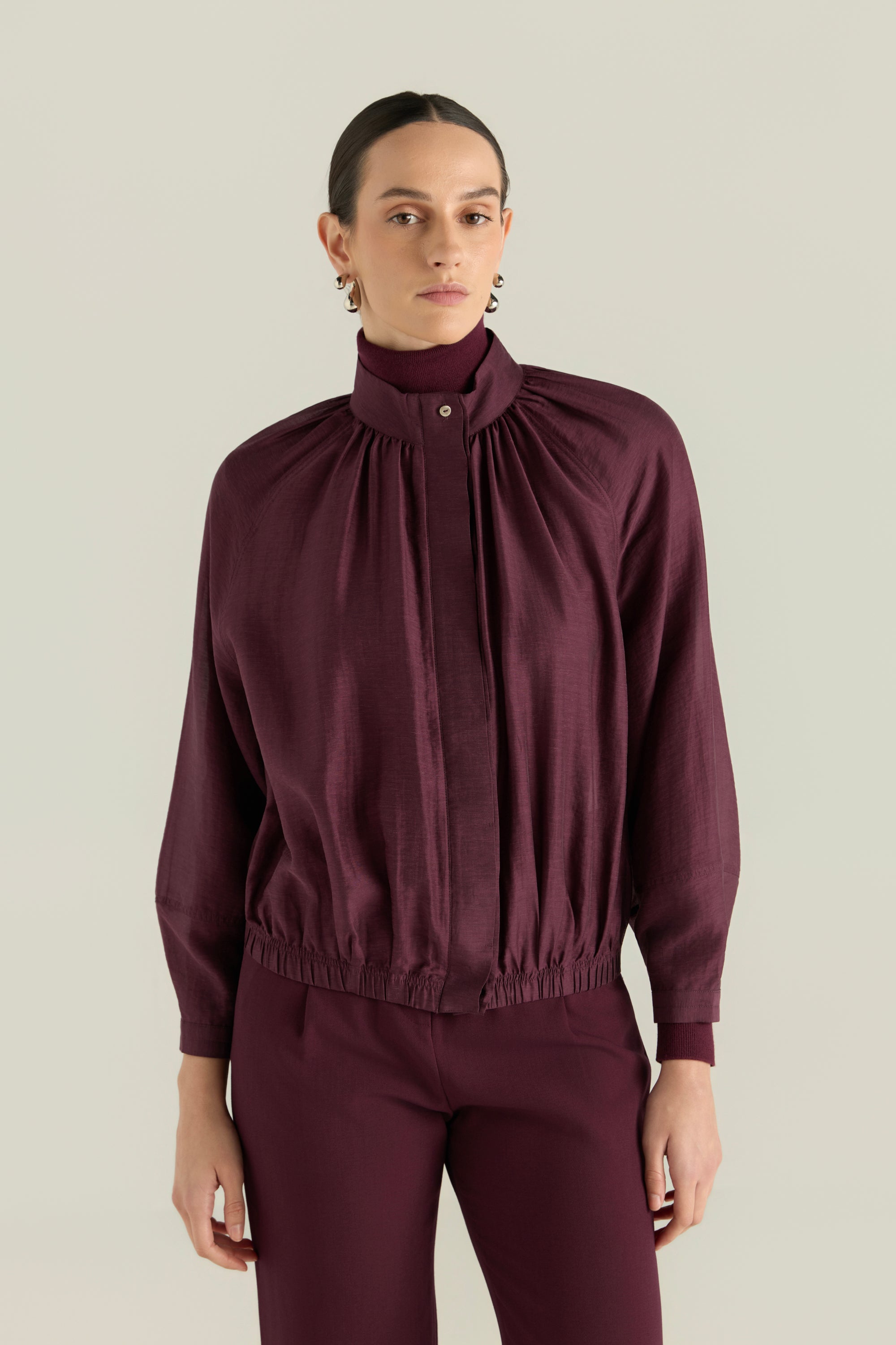 Drop Shoulder Sheer Jacket