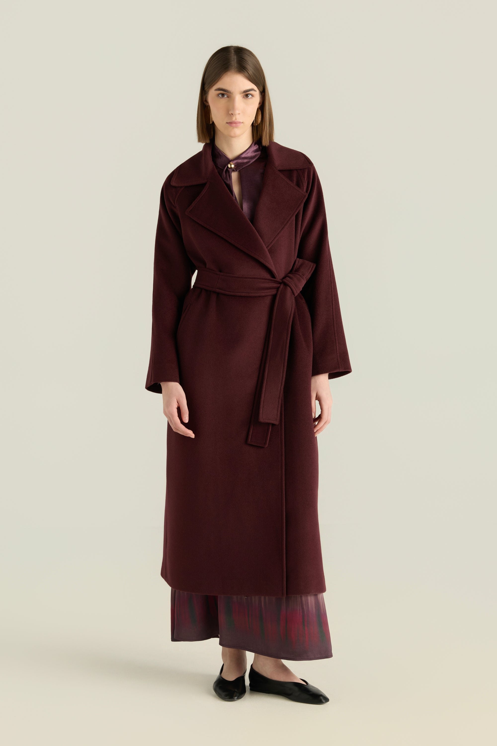 Belted Wool Overcoat