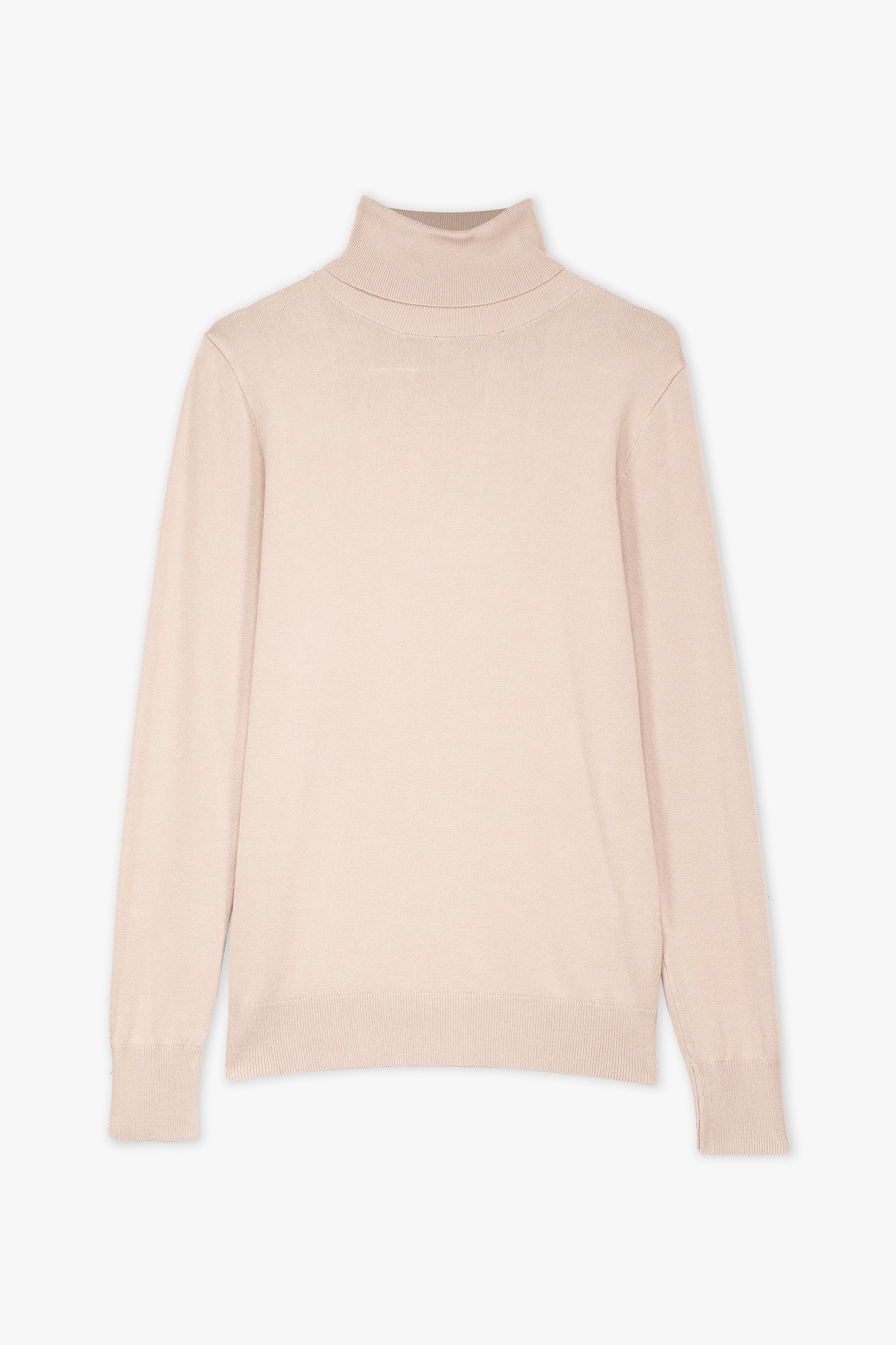 High Neck Ribbed Top