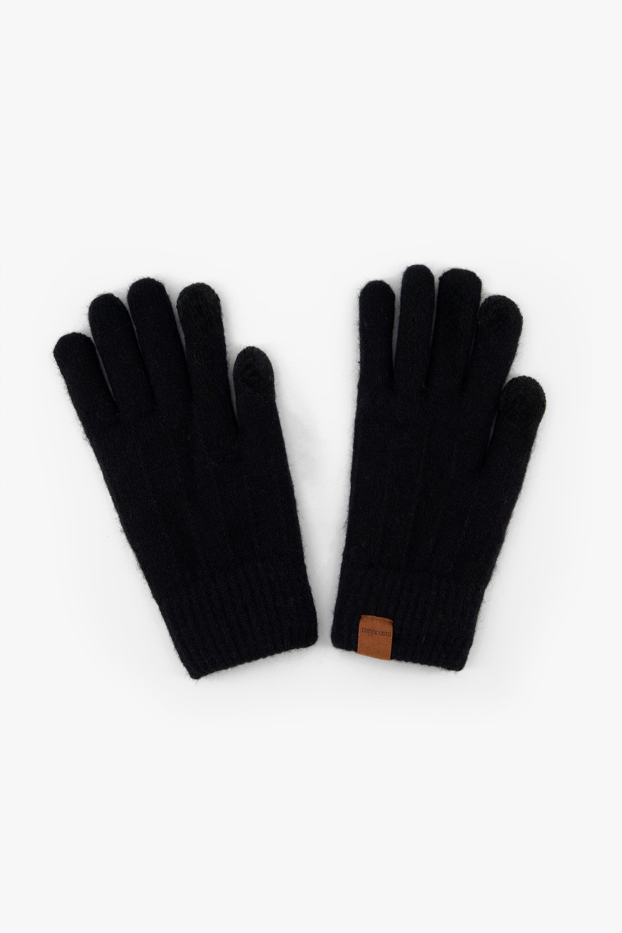 Men'S Ribbed Knit Gloves