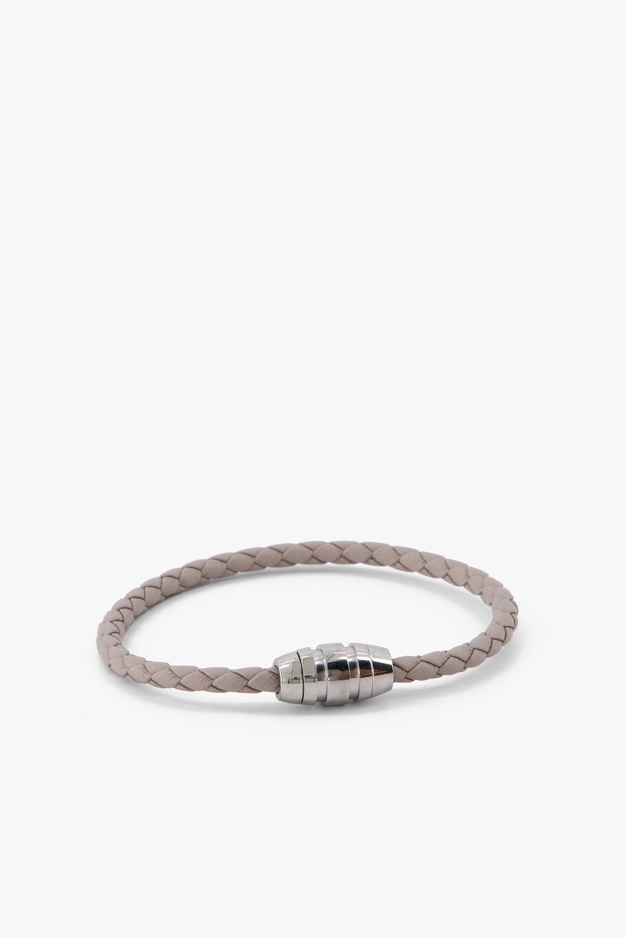 Men'S Genuine Leather Braided Bracelet