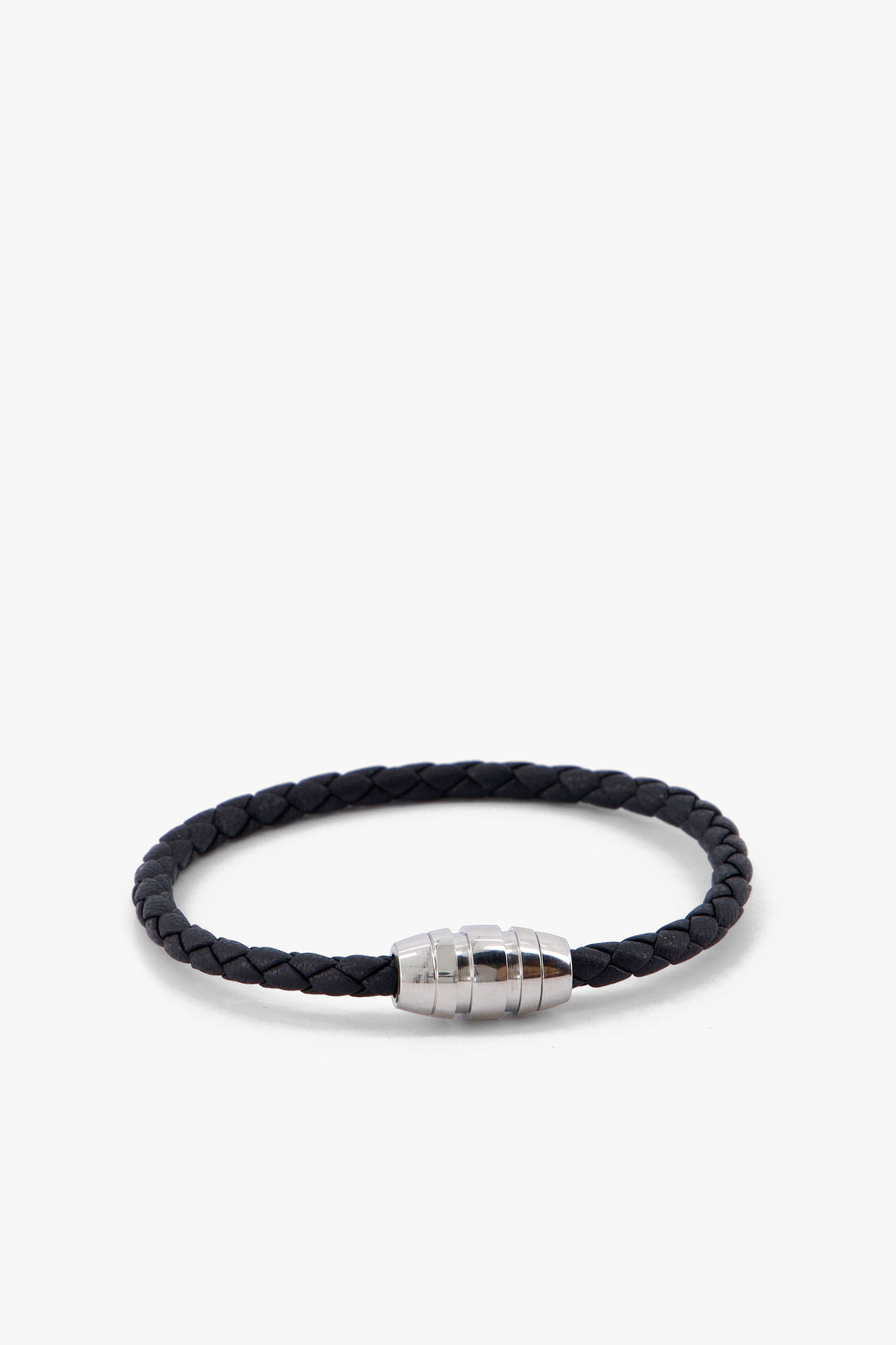 Men'S Genuine Leather Braided Bracelet