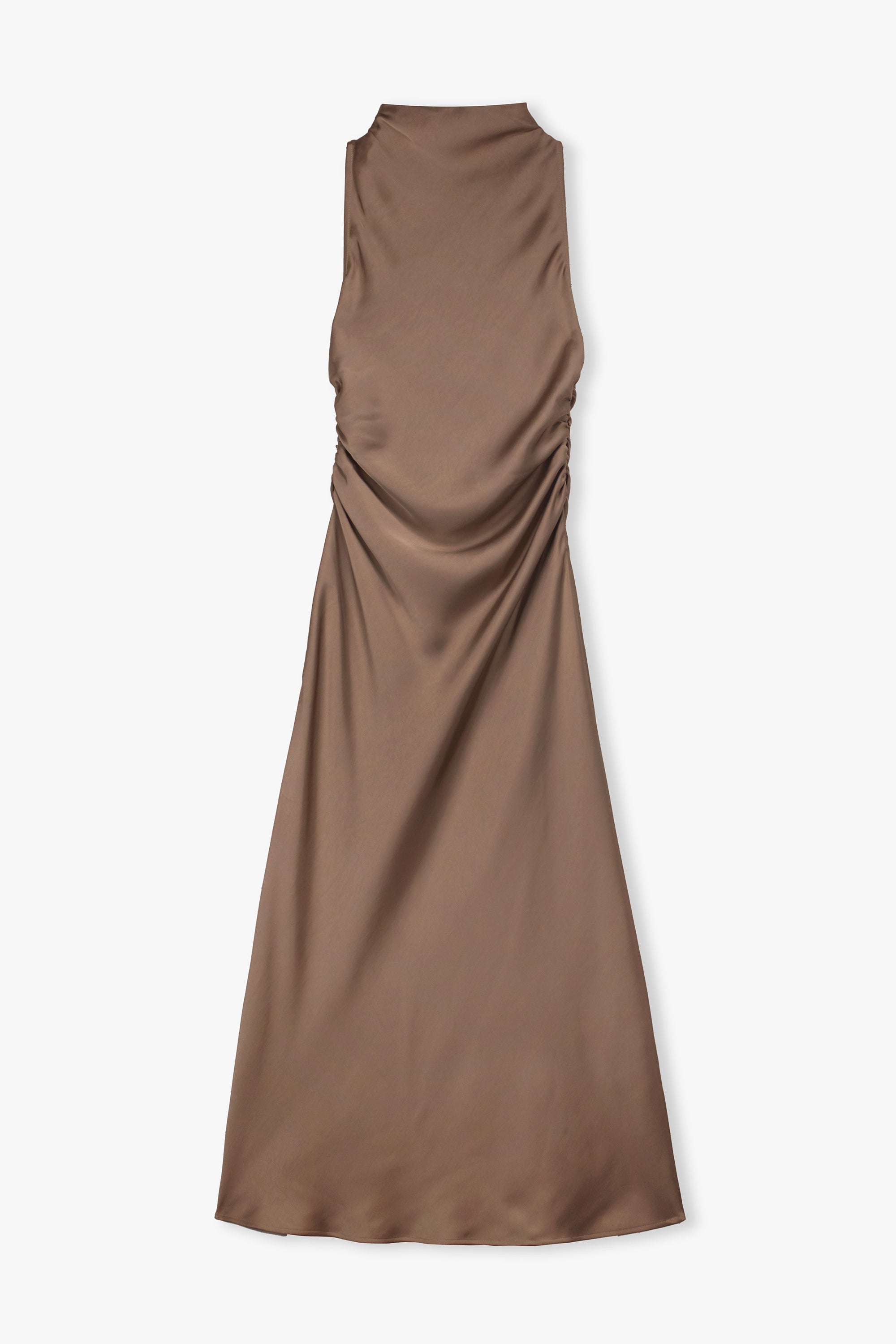 Sleeveless Satin Dress