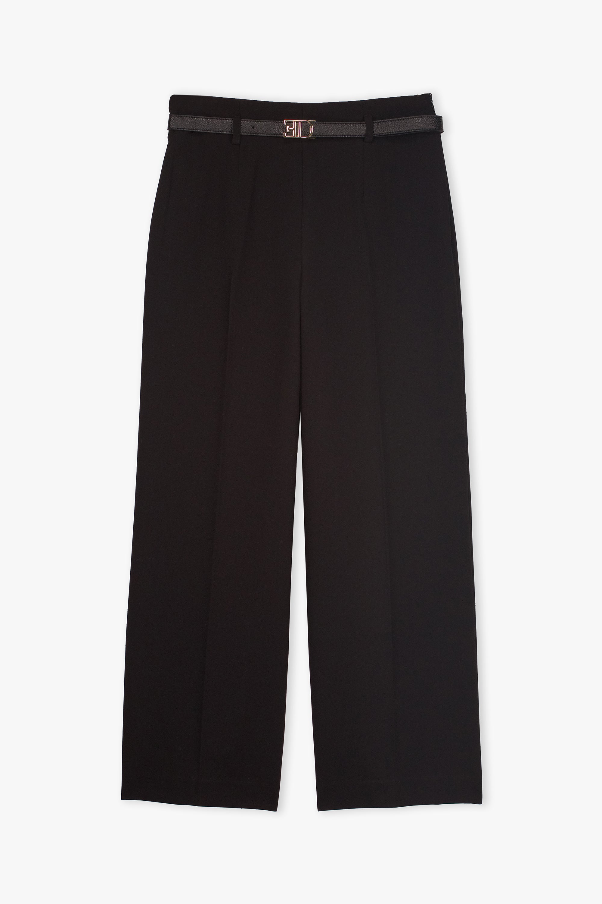 Relaxed-Fit Belted Trousers