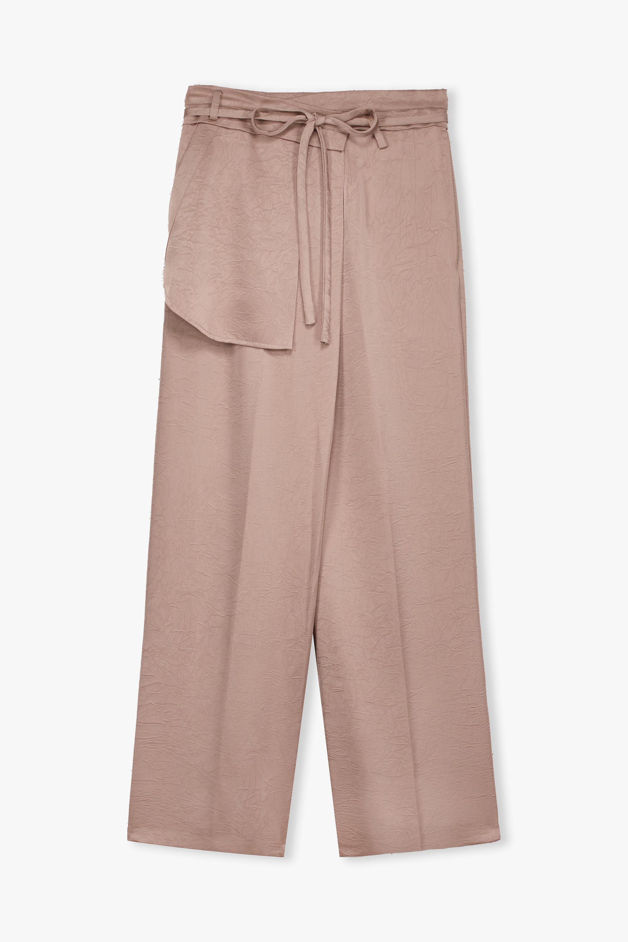 Wrap Waist  Satin Trousers
