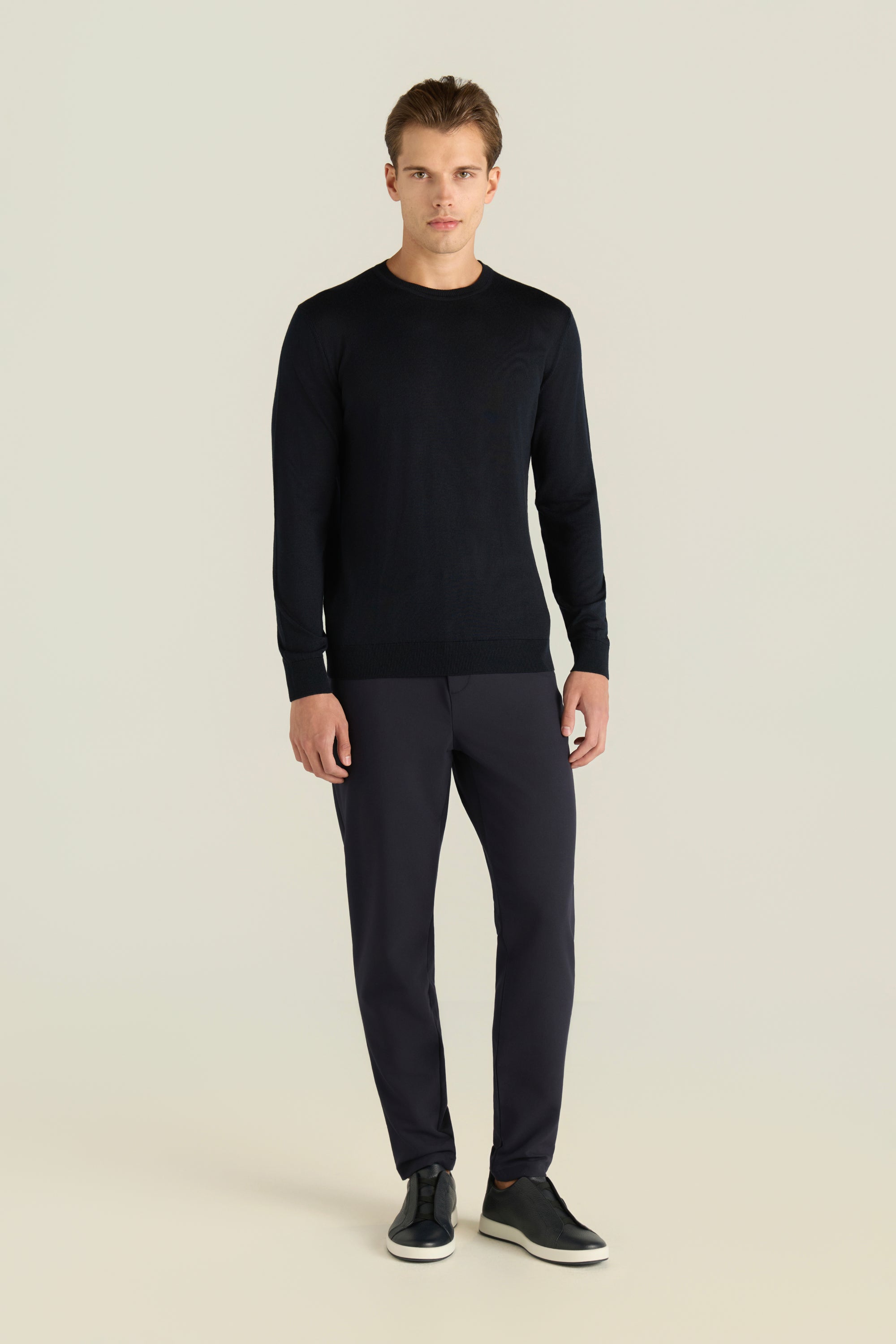 Men'S Ribbed Hem Sweater