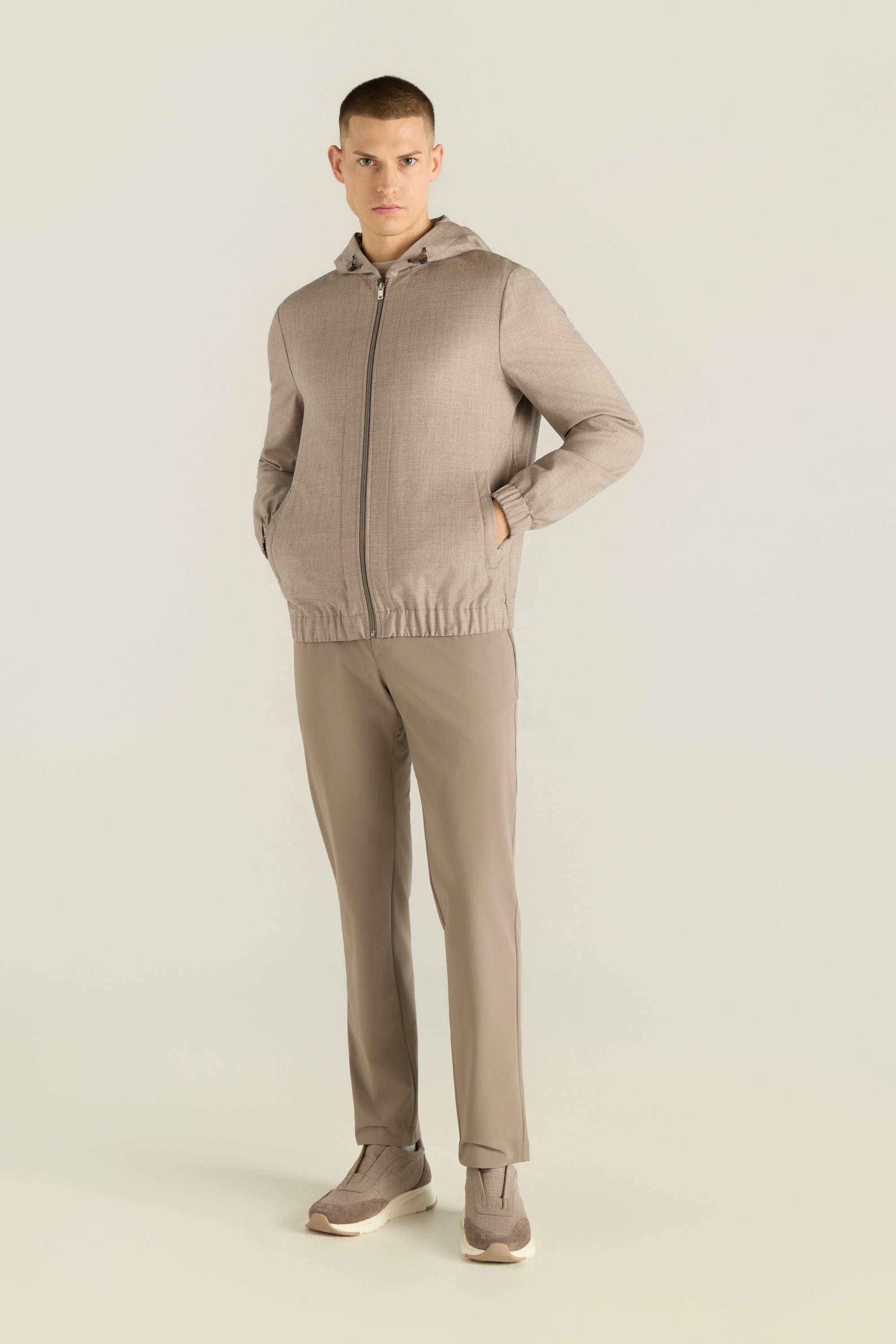 Men'S Hooded Zip Jacket