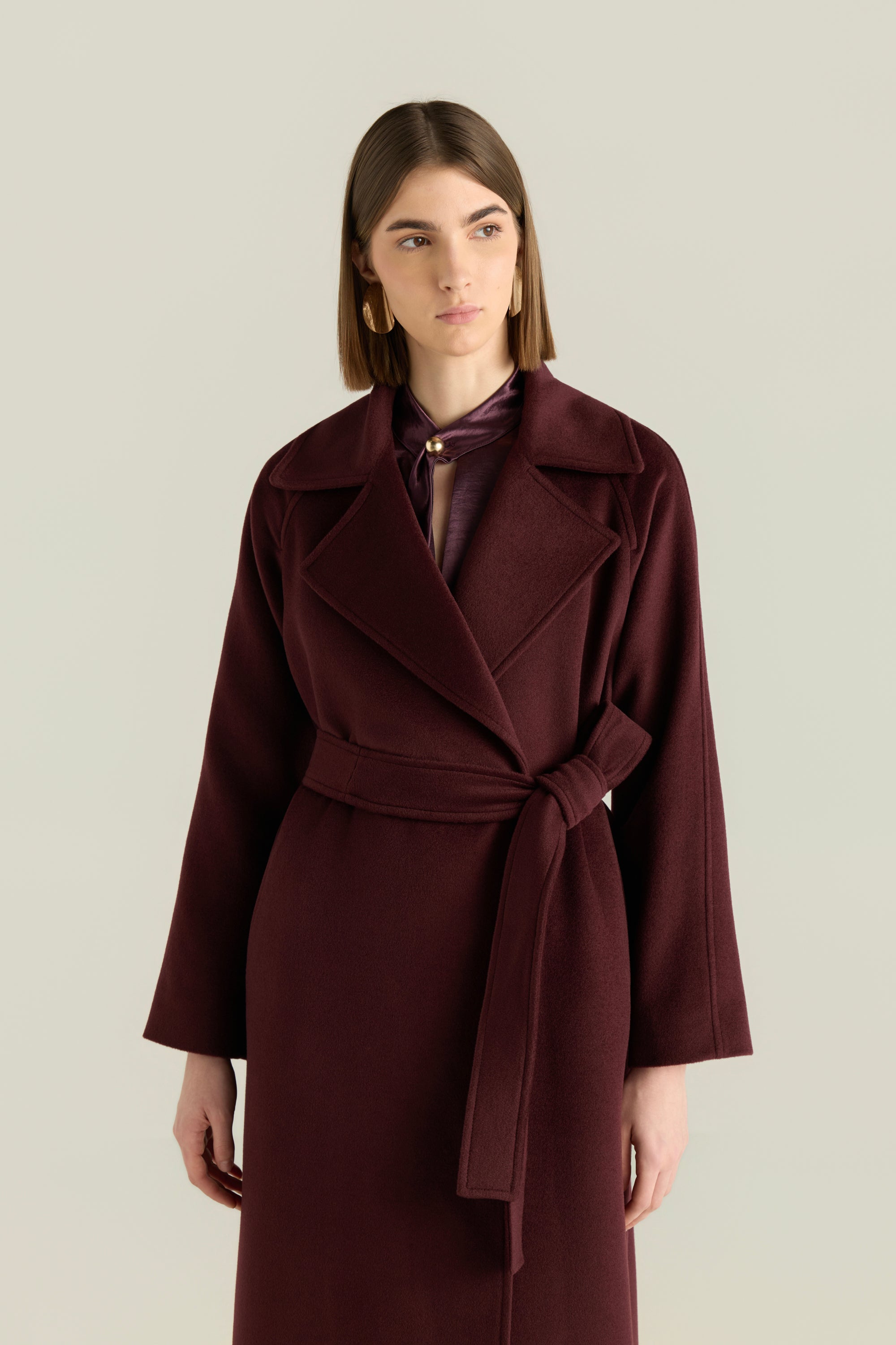 Belted Wool Overcoat