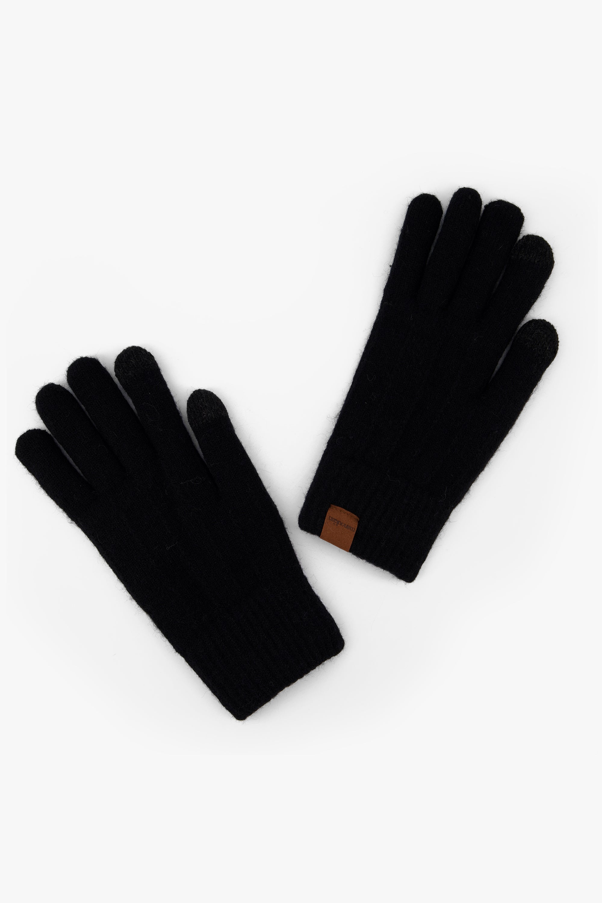 Men'S Ribbed Knit Gloves