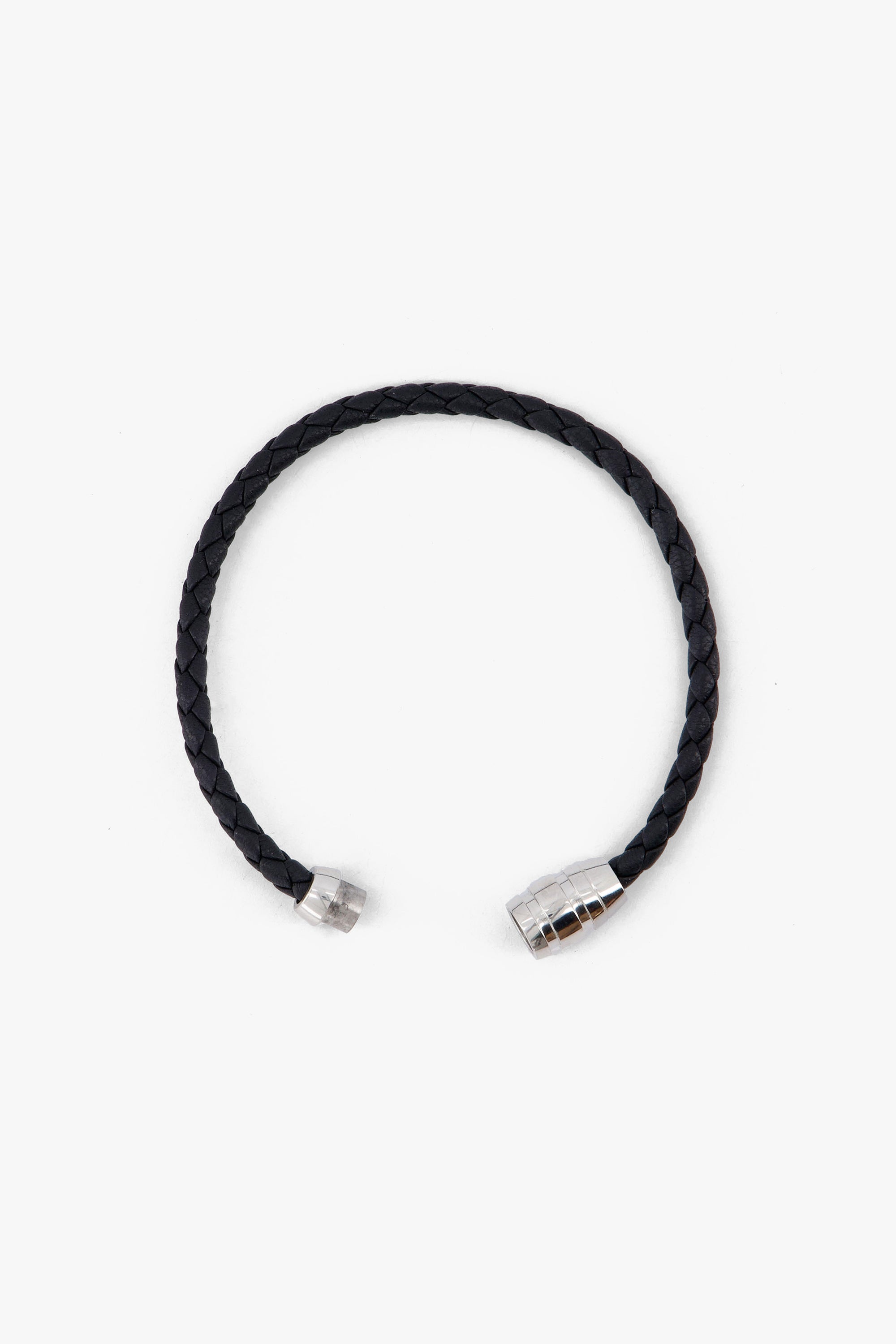 Men'S Genuine Leather Braided Bracelet