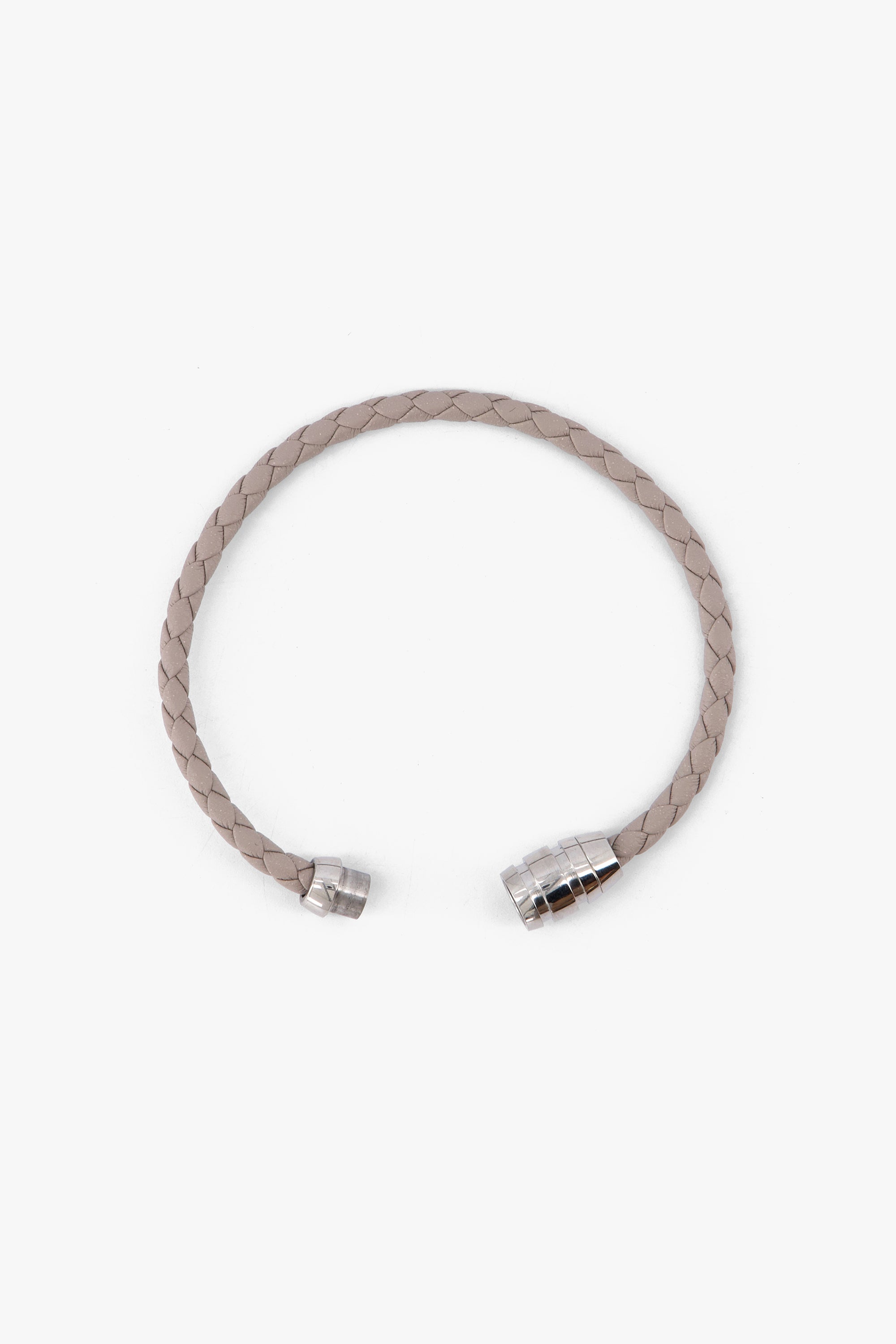 Men'S Genuine Leather Braided Bracelet