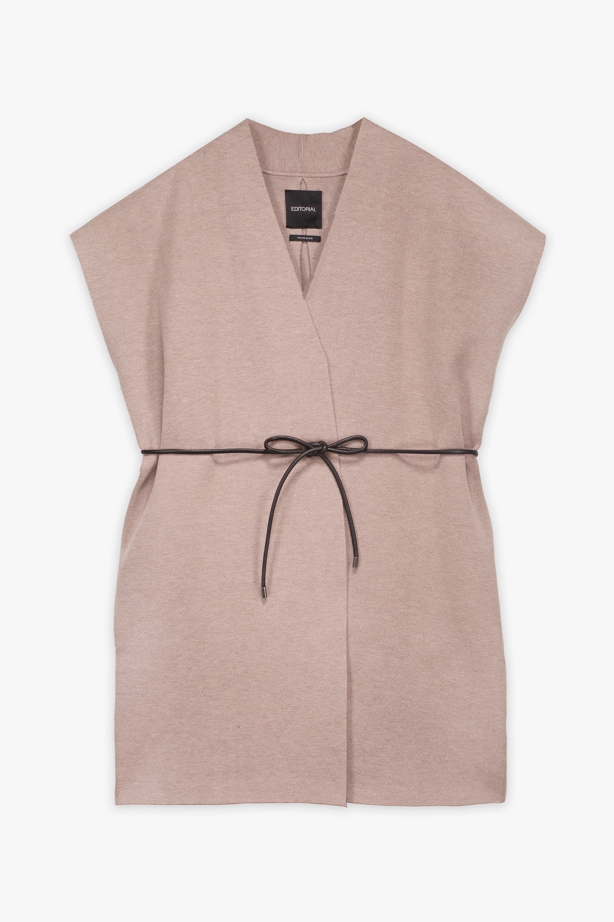 Sleeveless Knitted Cardigan