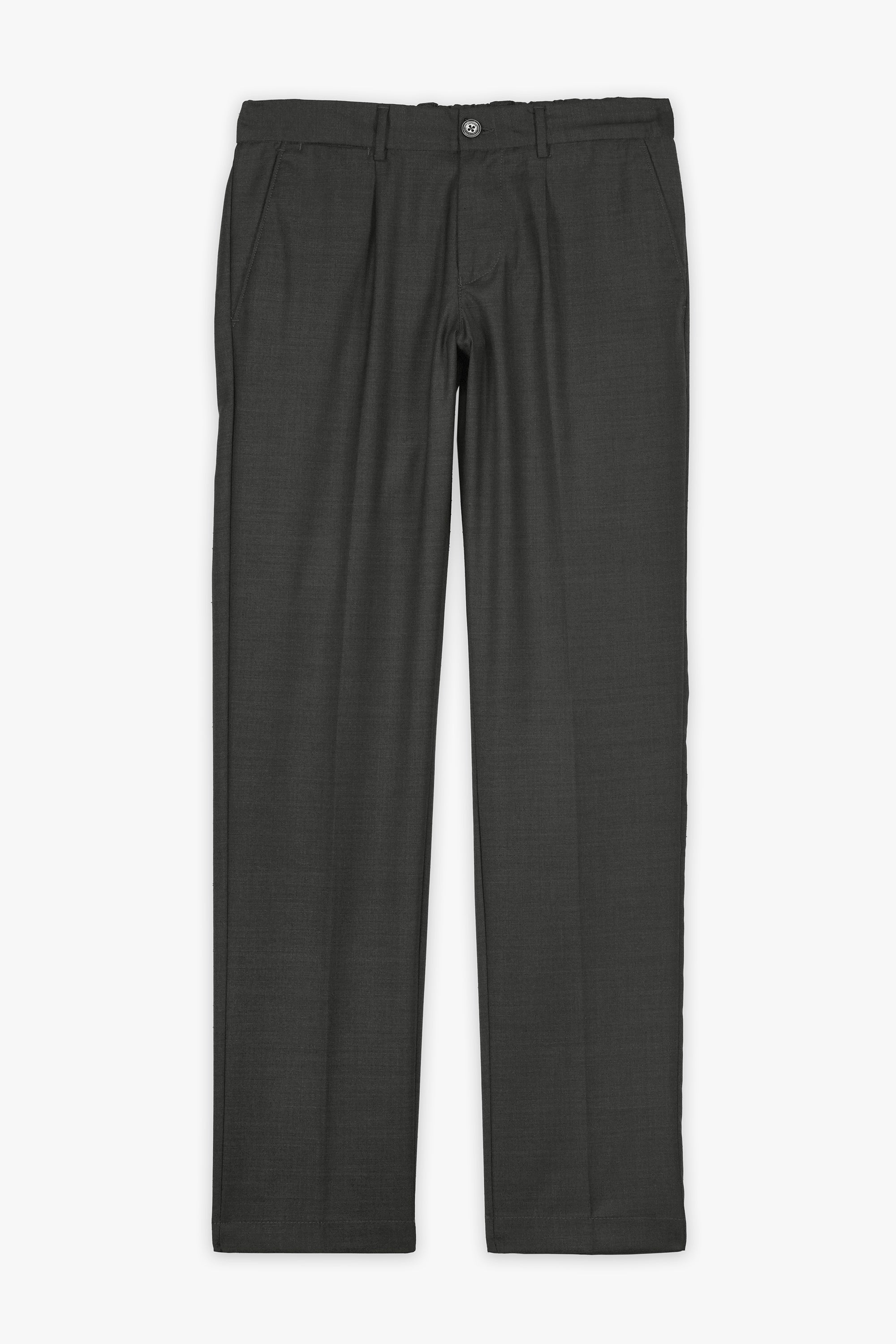 Men'S Elastic Back Tailored Trousers