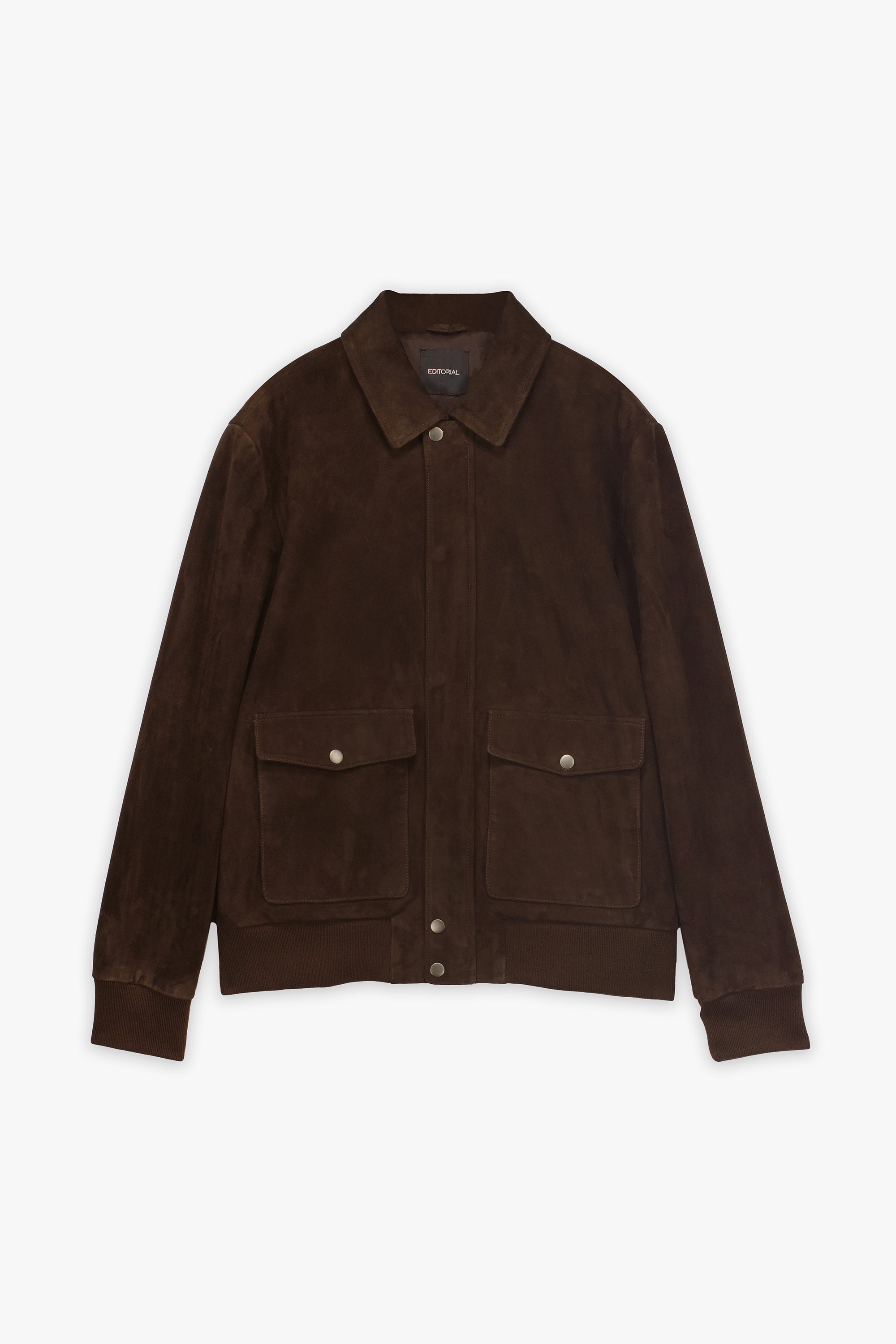Men'S Suede Bomber Jacket