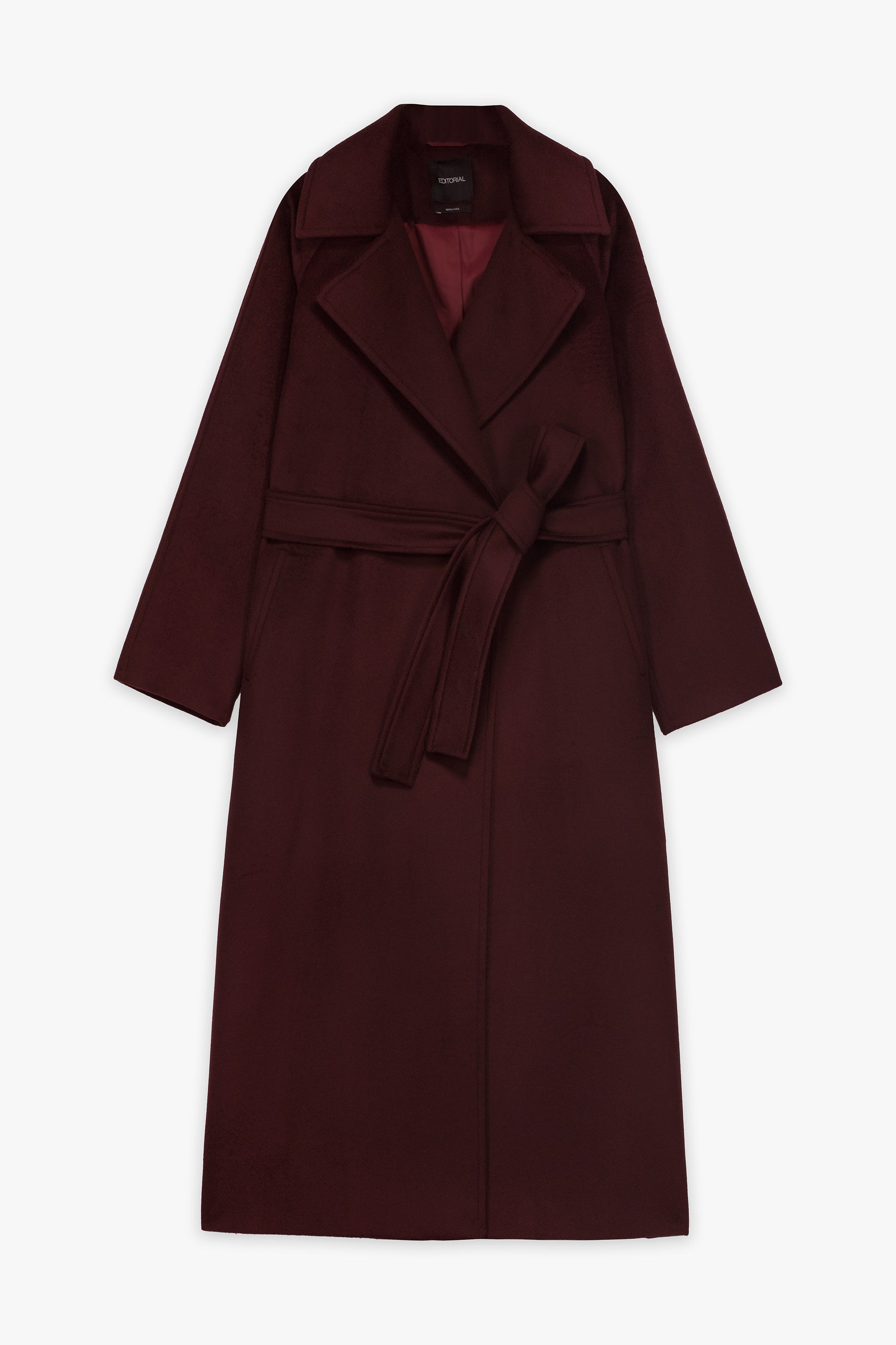 Belted Wool Overcoat