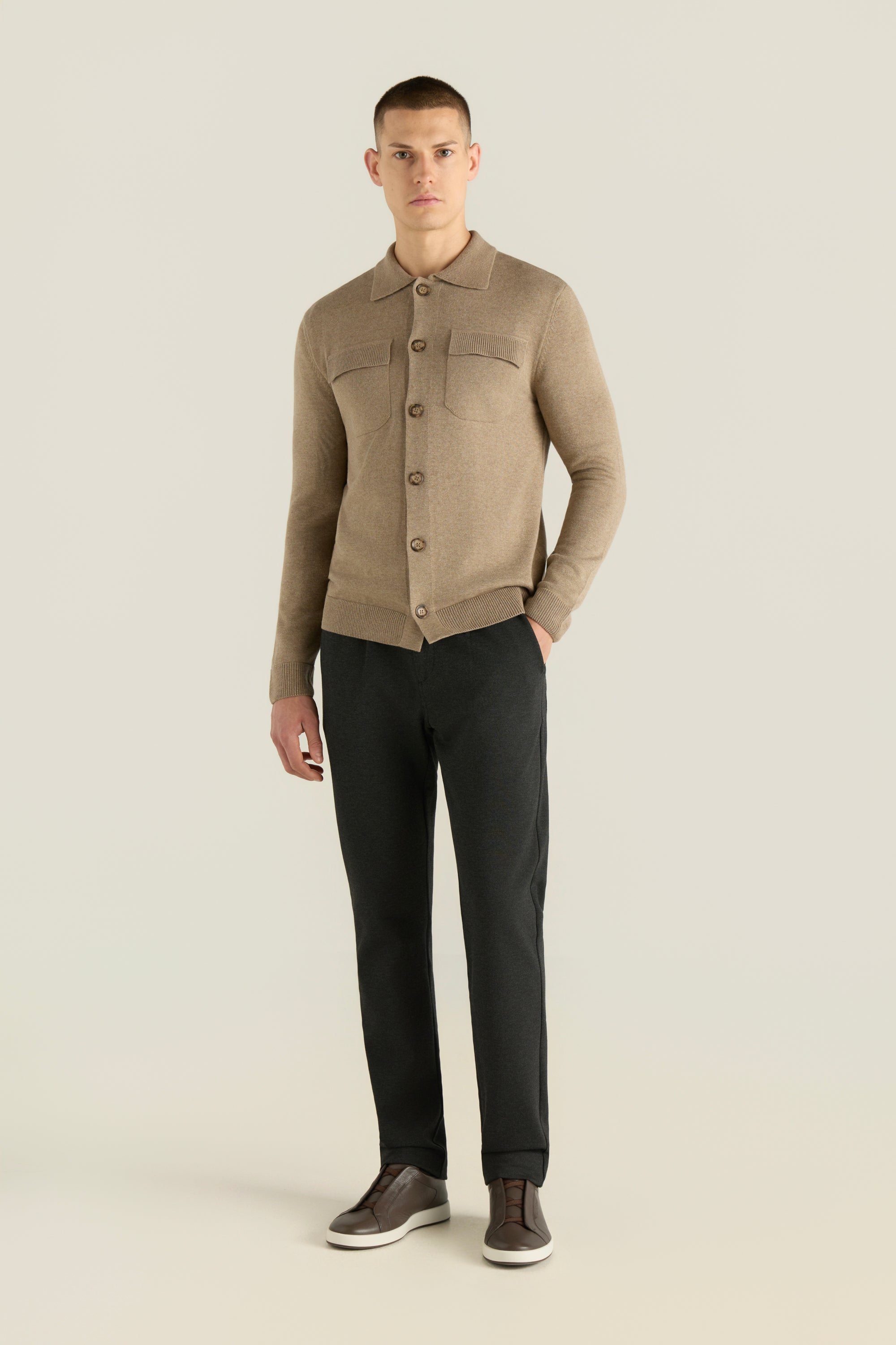 Men'S Knitted Overshirt