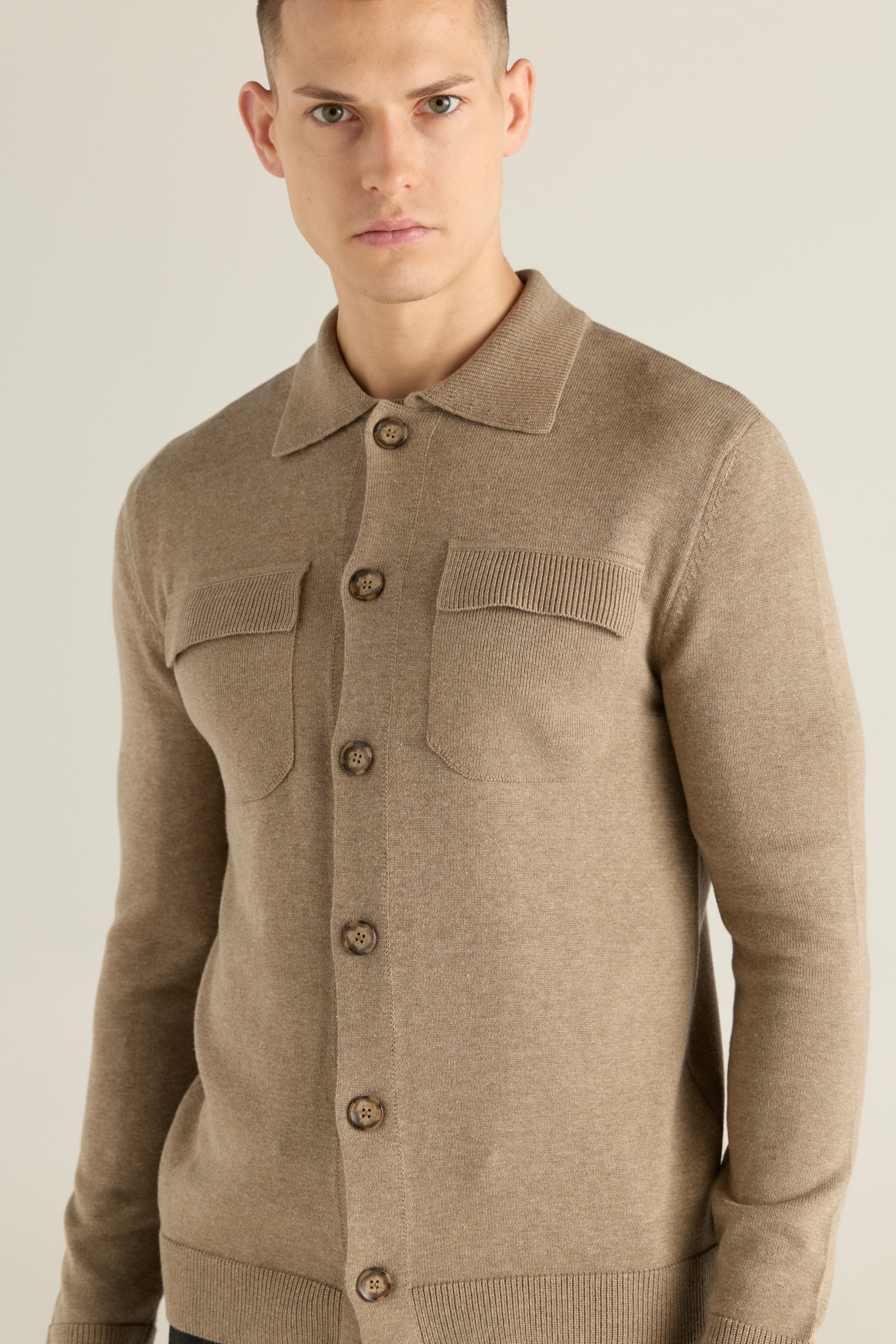 Men'S Knitted Overshirt