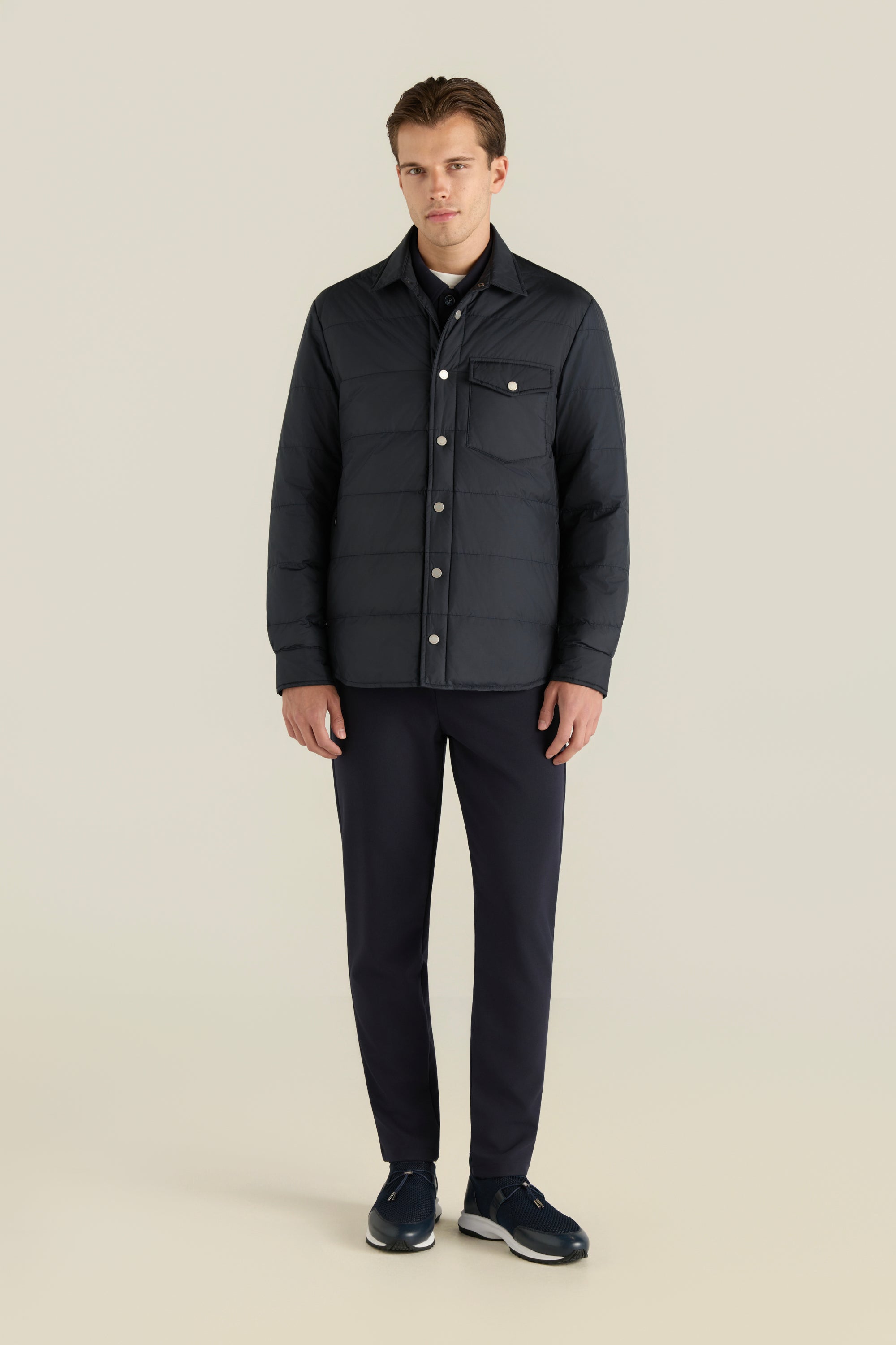 Men'S Quilted Shirt Jacket