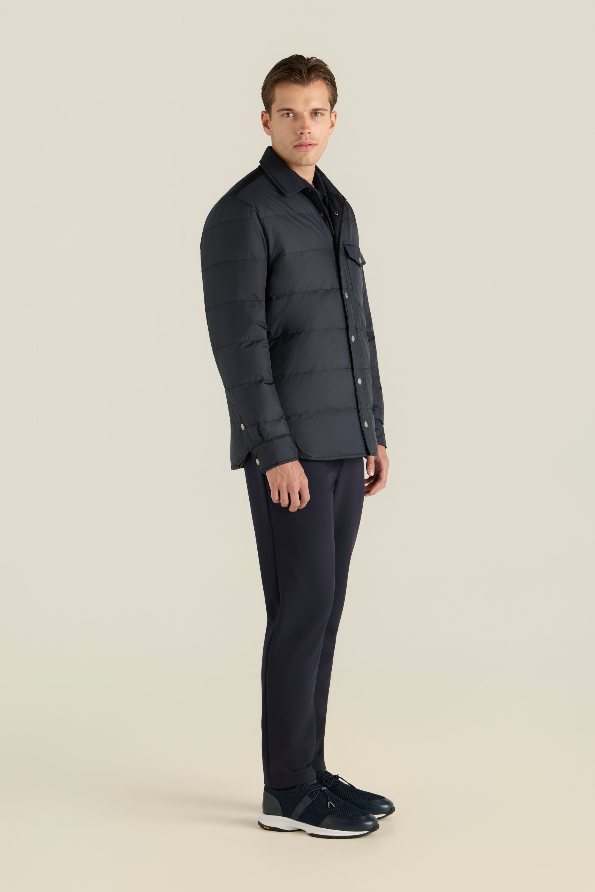 Men'S Quilted Shirt Jacket