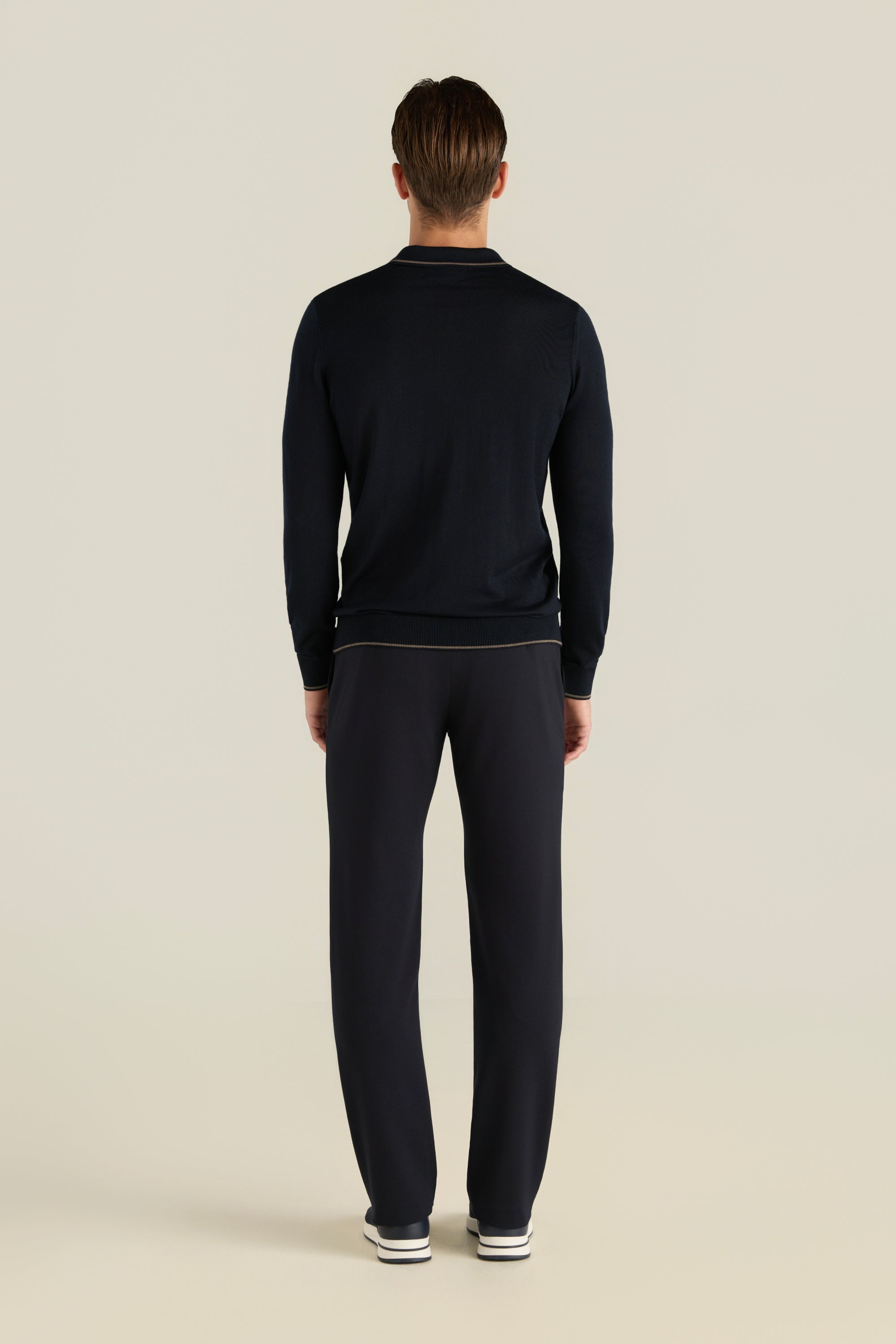 Men'S Contrast Trim Sweater