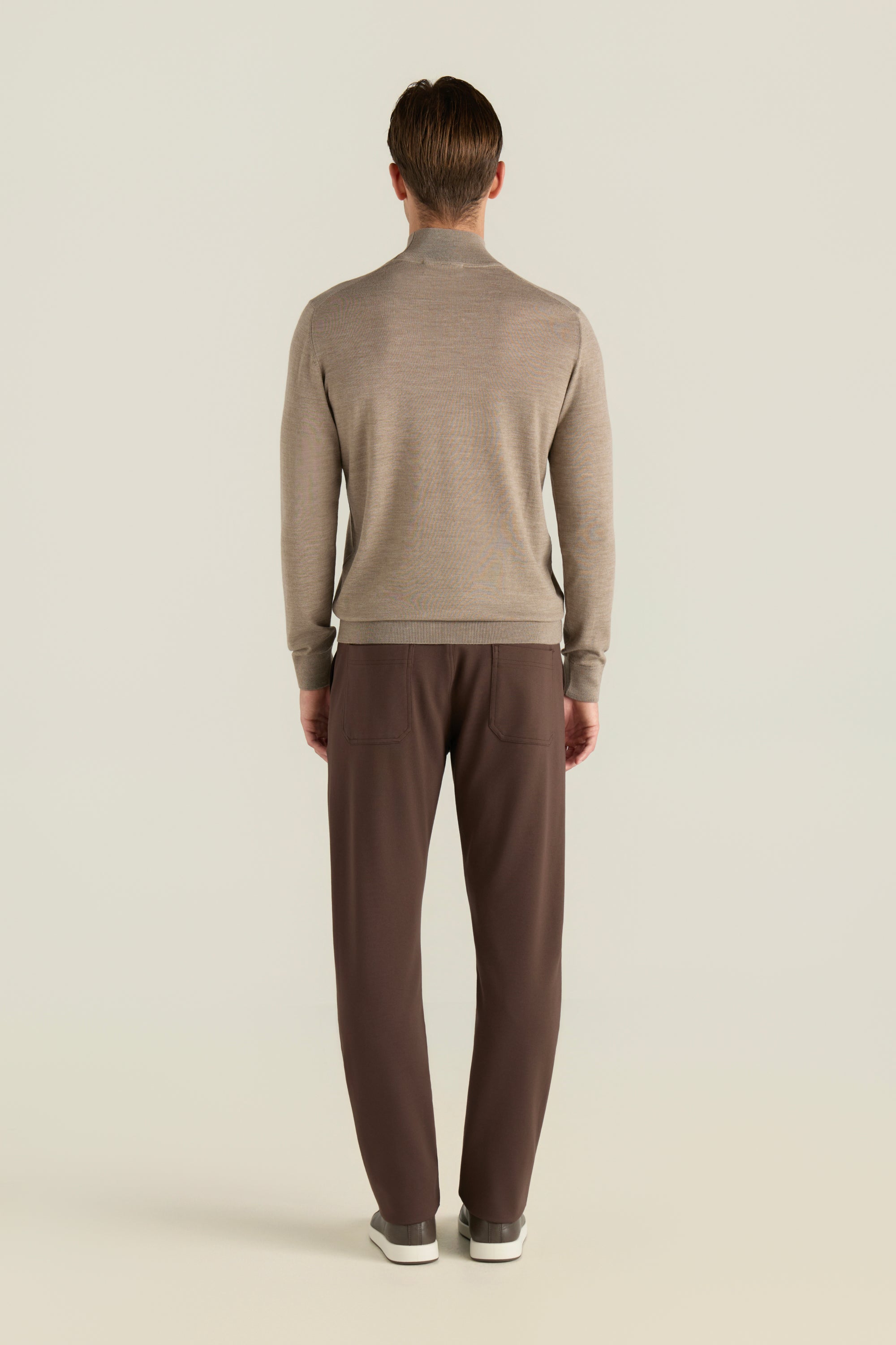 Men'S 100% Wool Basic Sweater