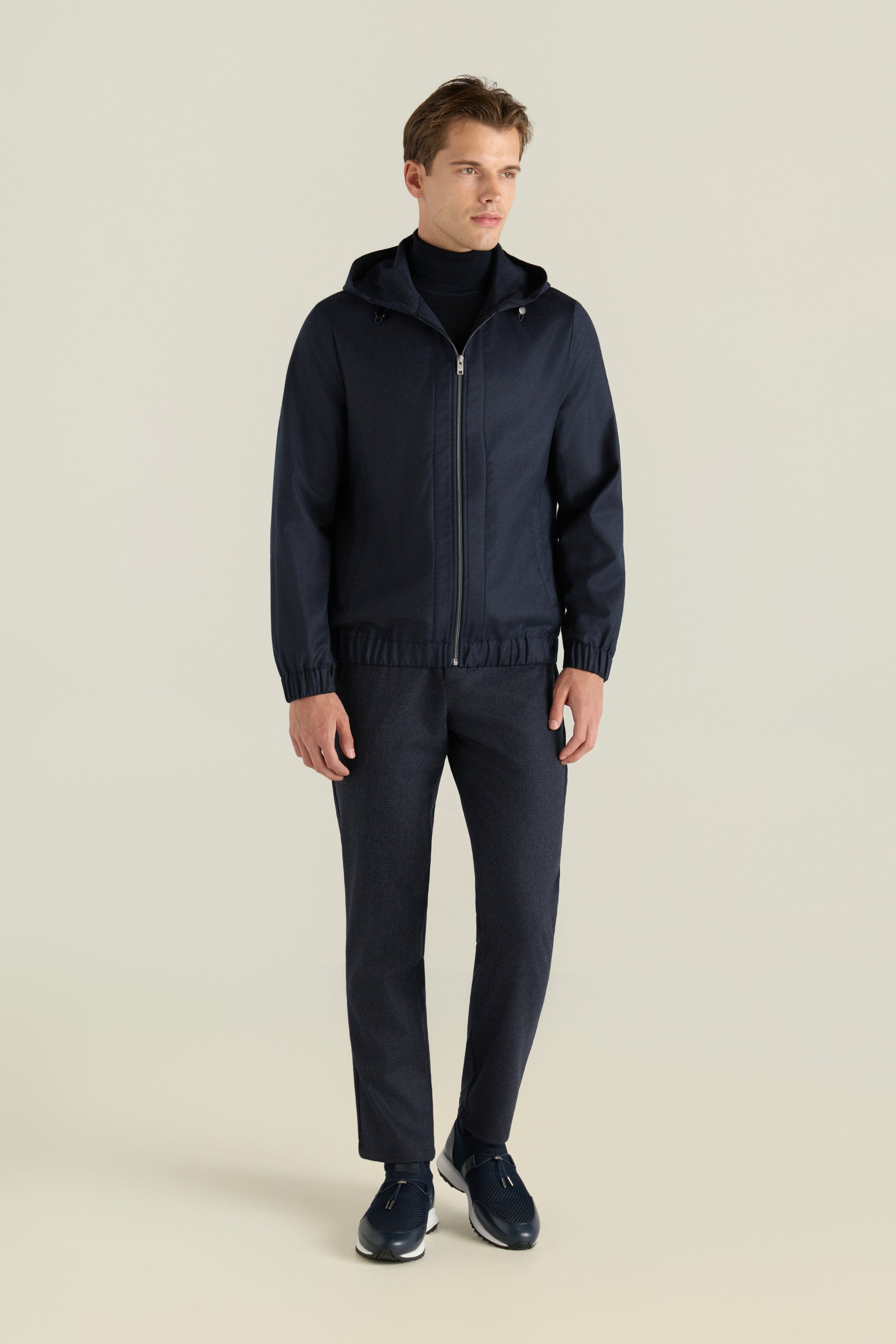 Men'S Hooded Zip Jacket