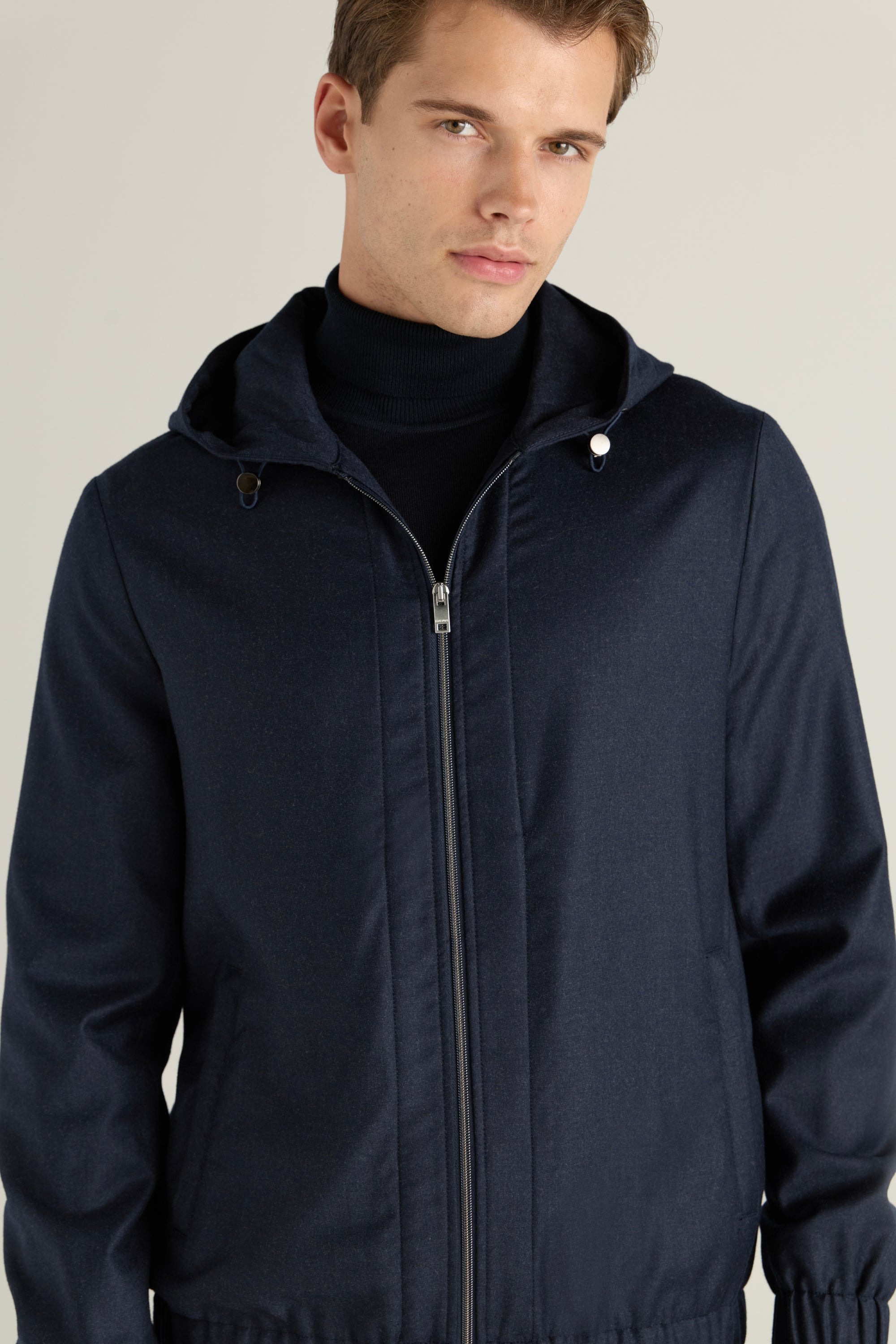 Men'S Hooded Zip Jacket