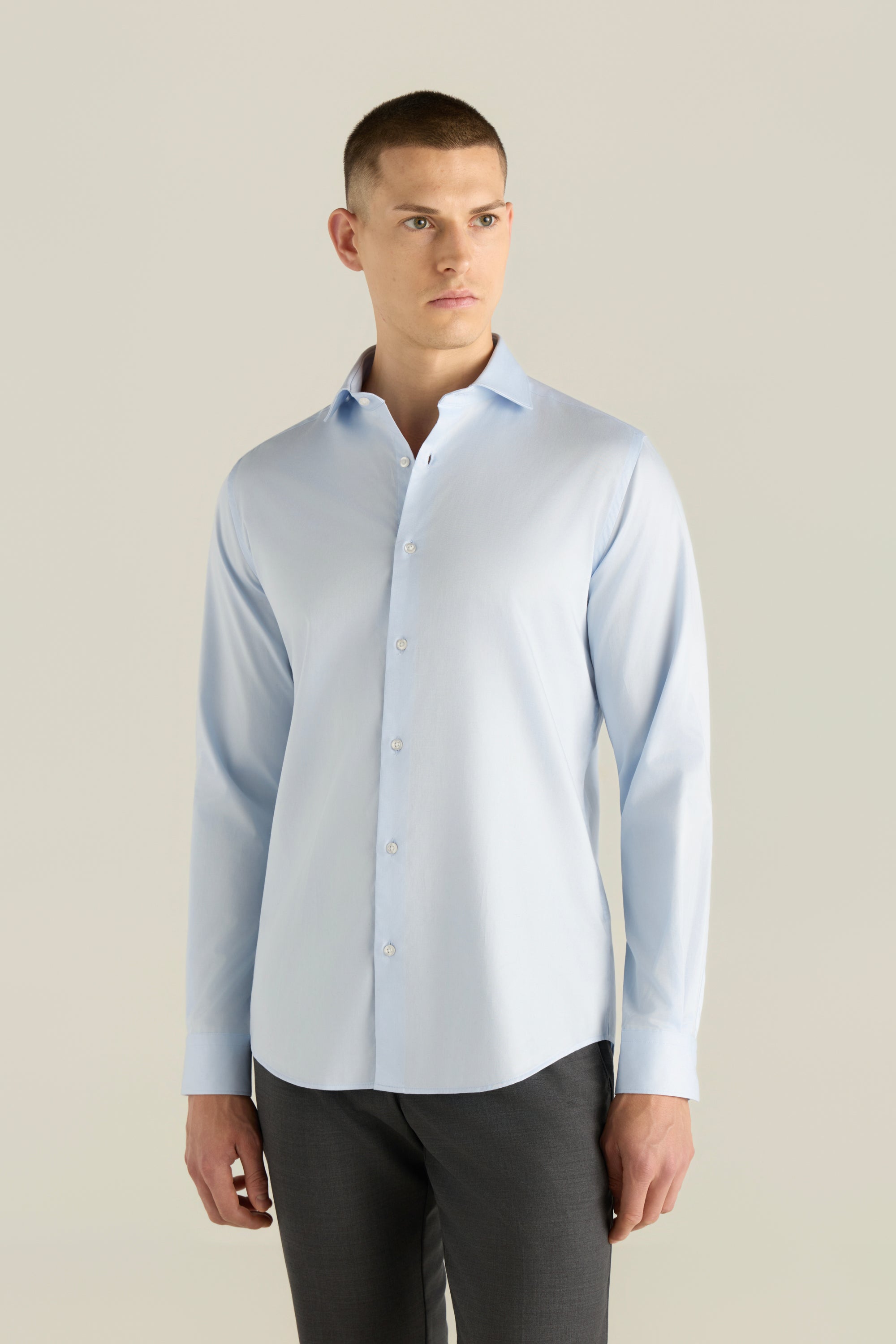 Men'S Button-Up Cotton Shirt