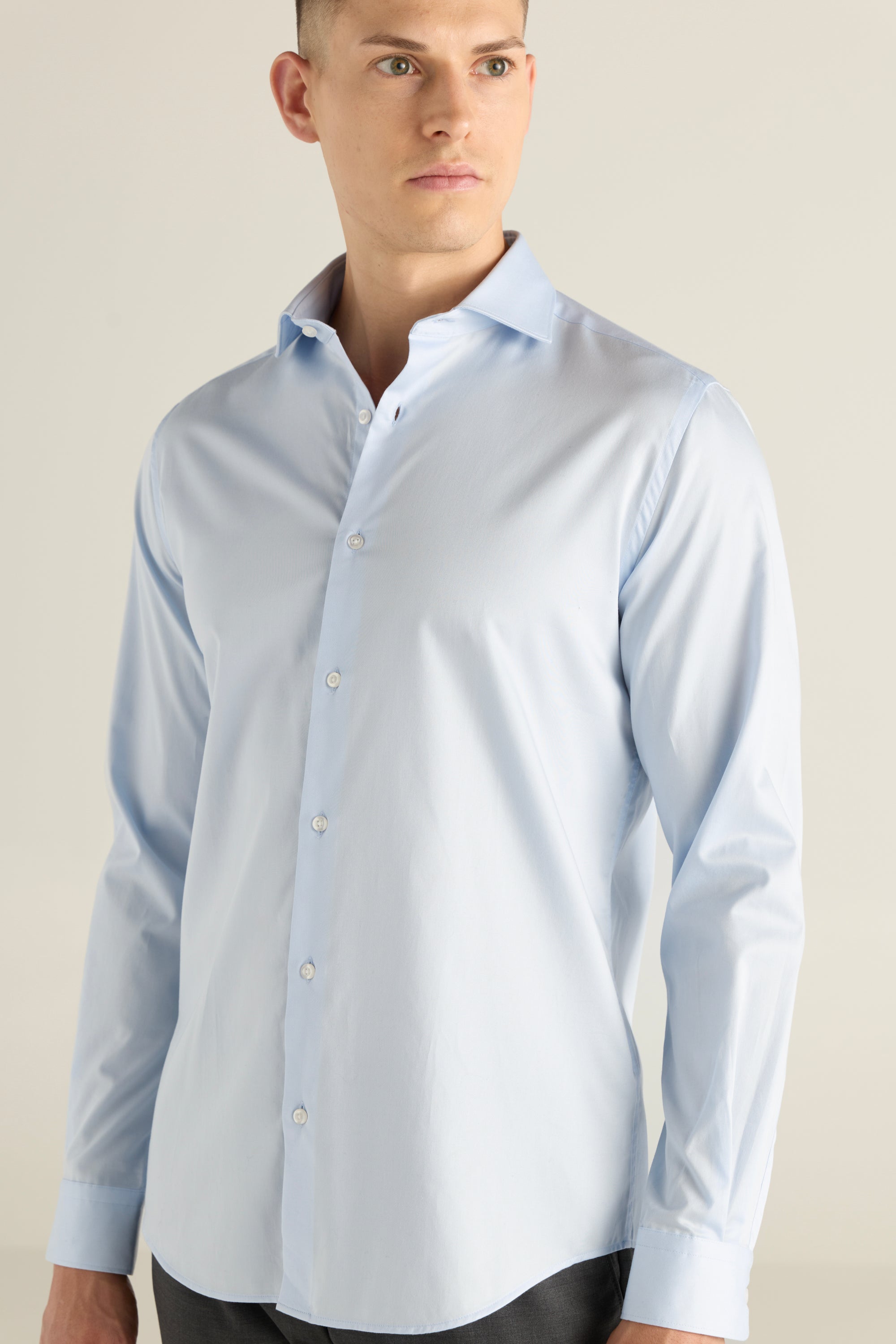 Men'S Button-Up Cotton Shirt