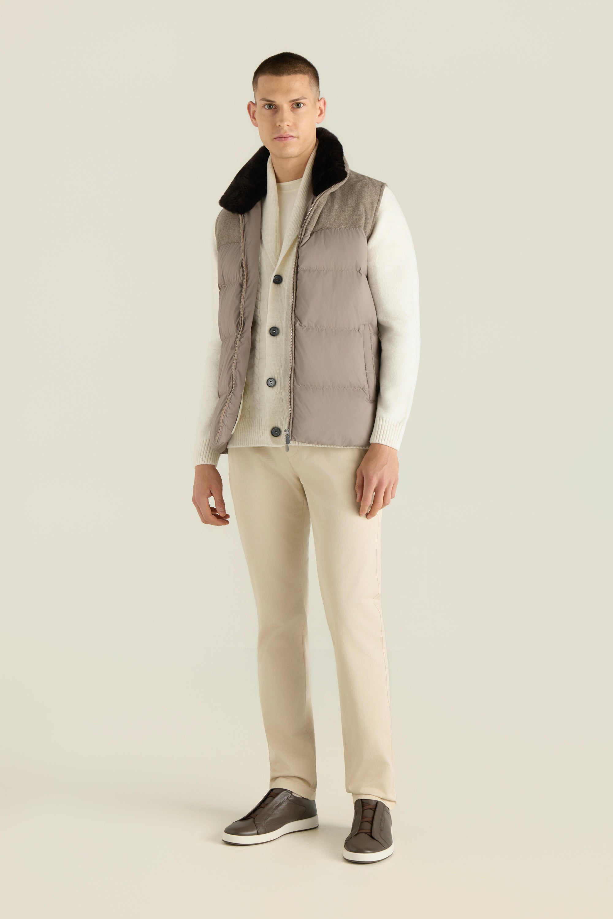 Men'S Cable Knit Cardigan