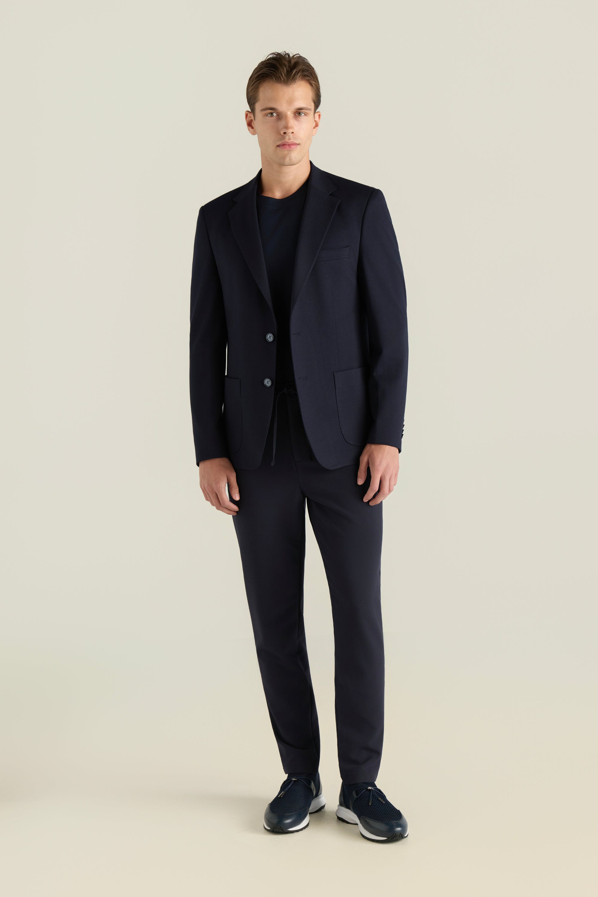 Men'S Blazer With Stitched Detail