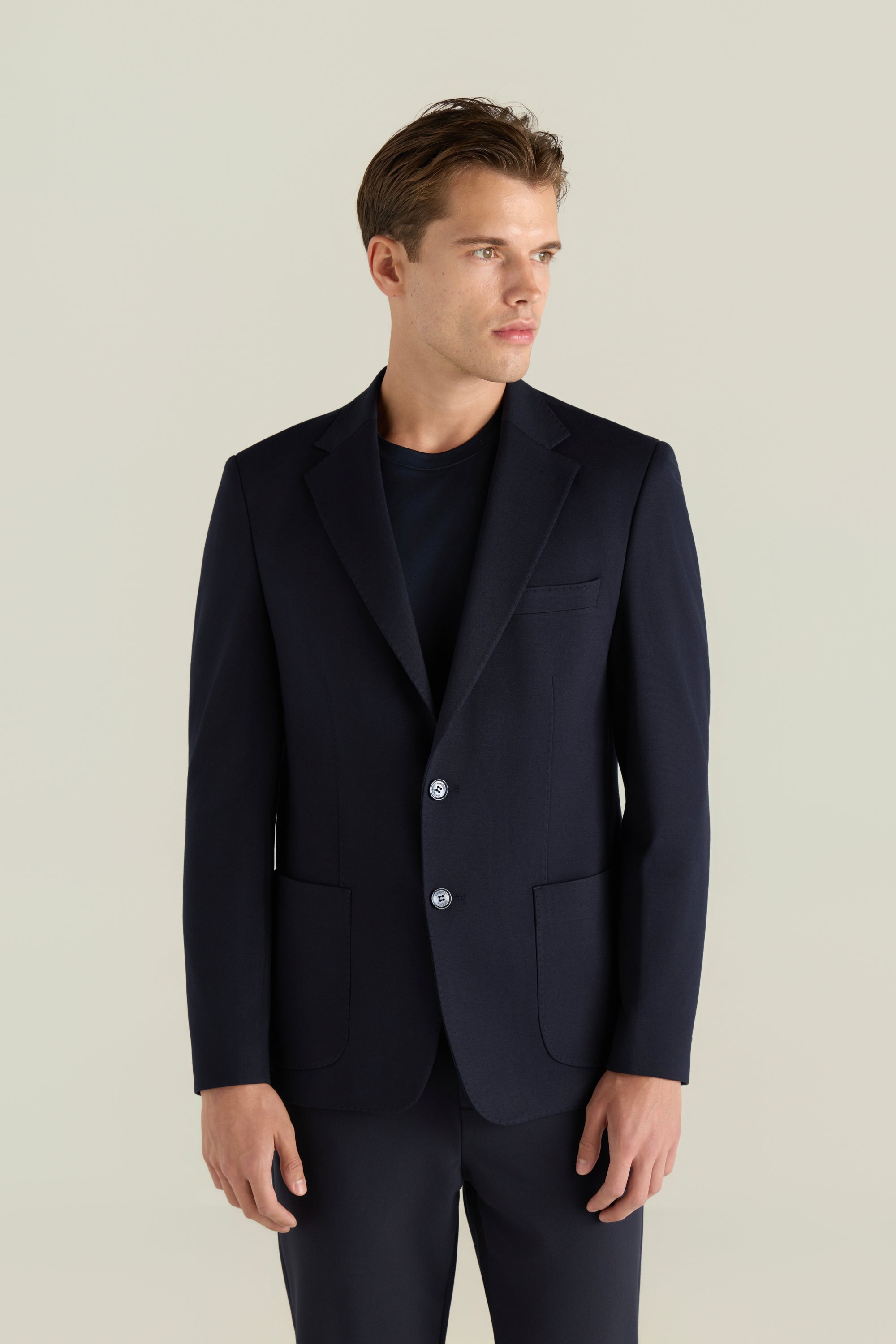 Men'S Blazer With Stitched Detail