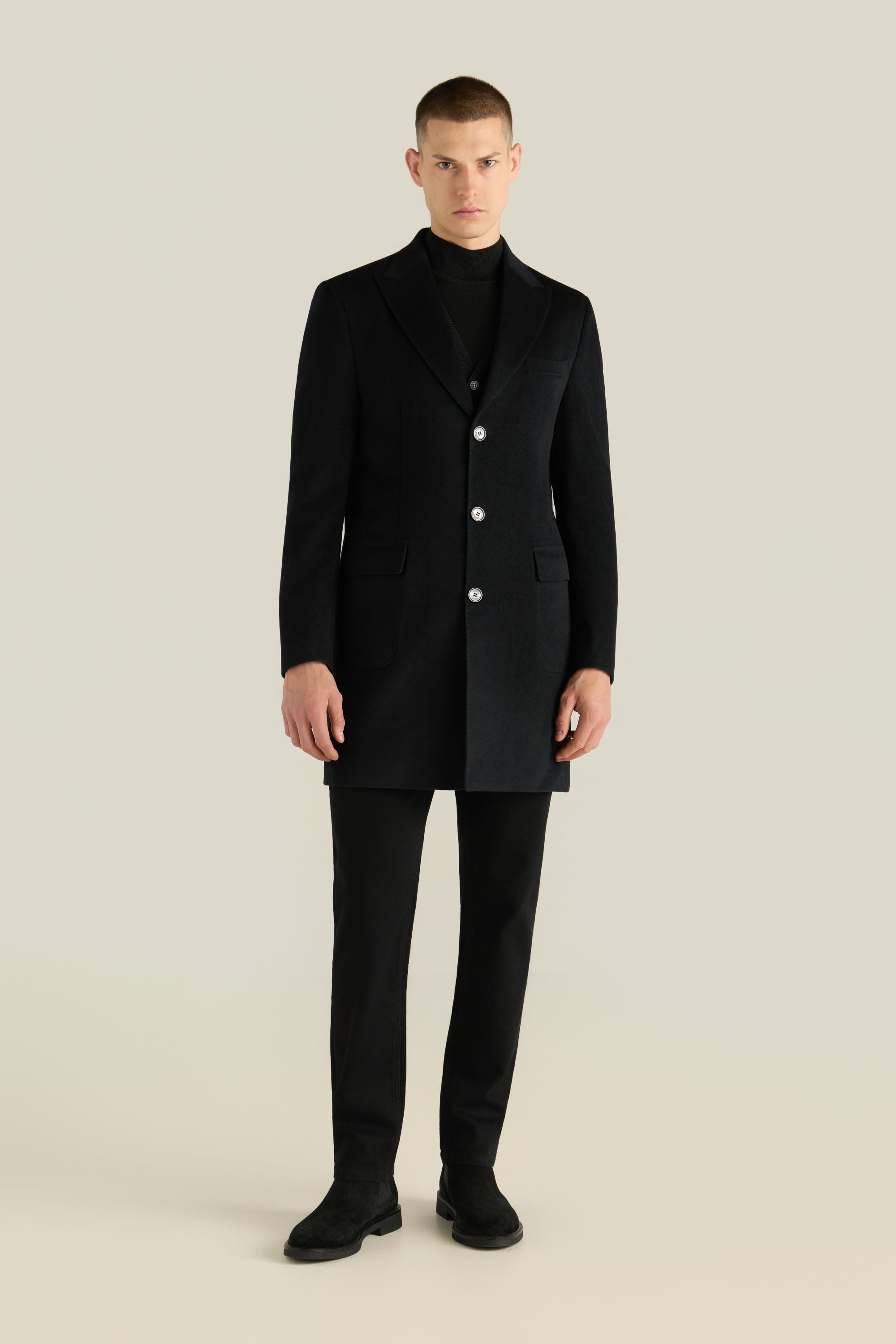 Men'S Classic Lapel Coat