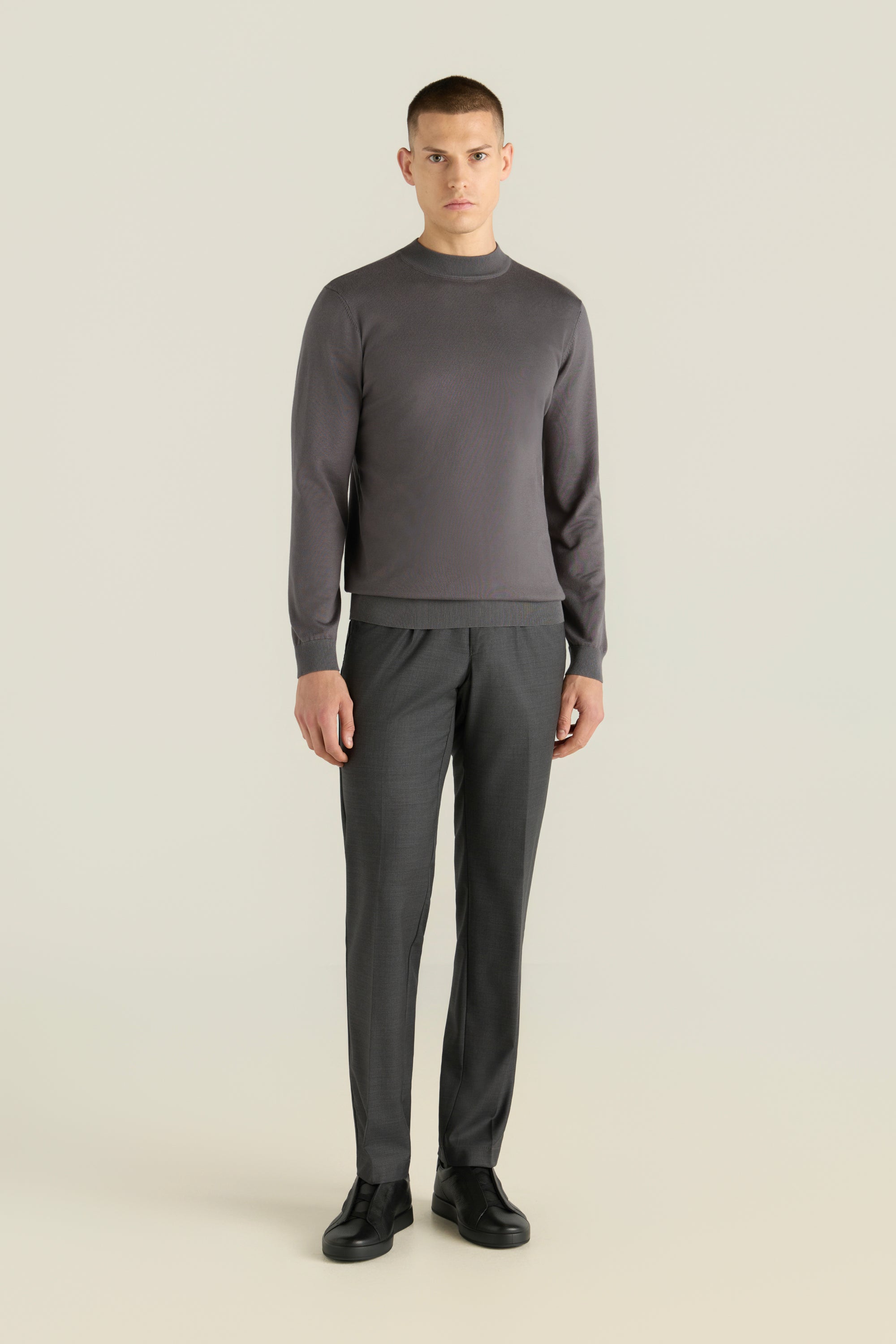 Men'S Relaxed Crew Neck Sweater