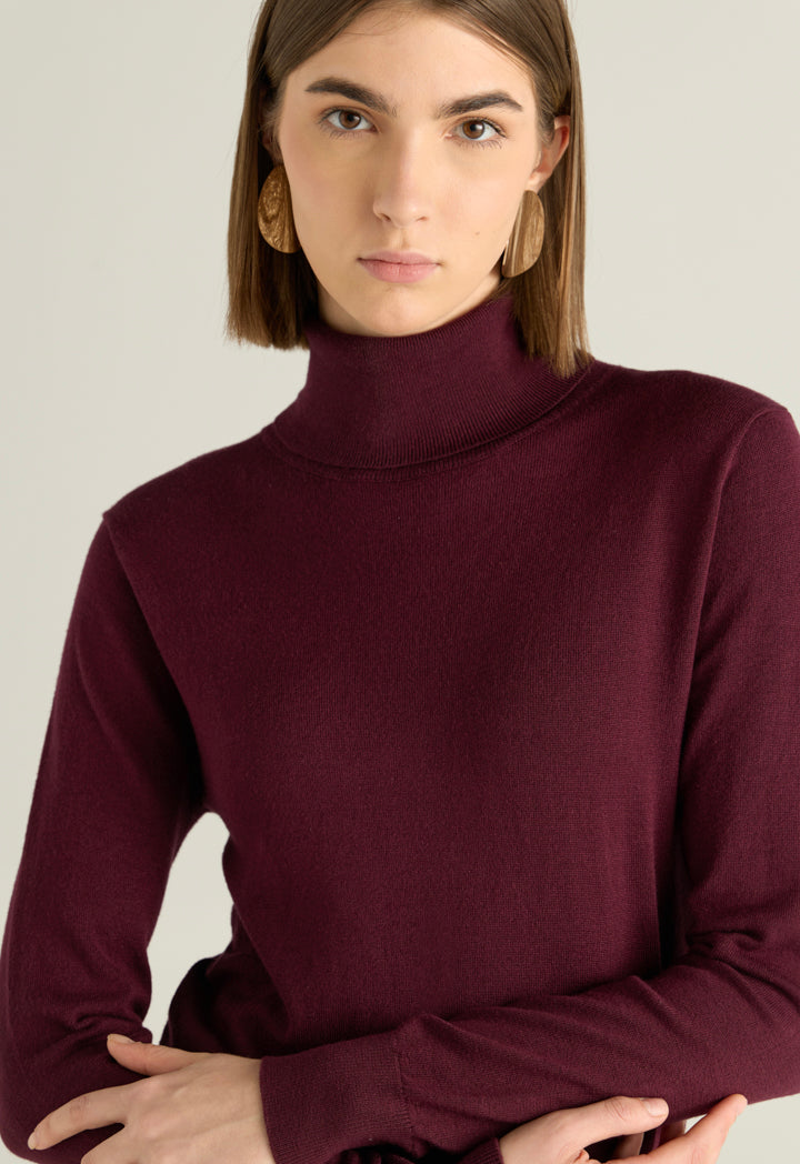 High Neck Ribbed Top