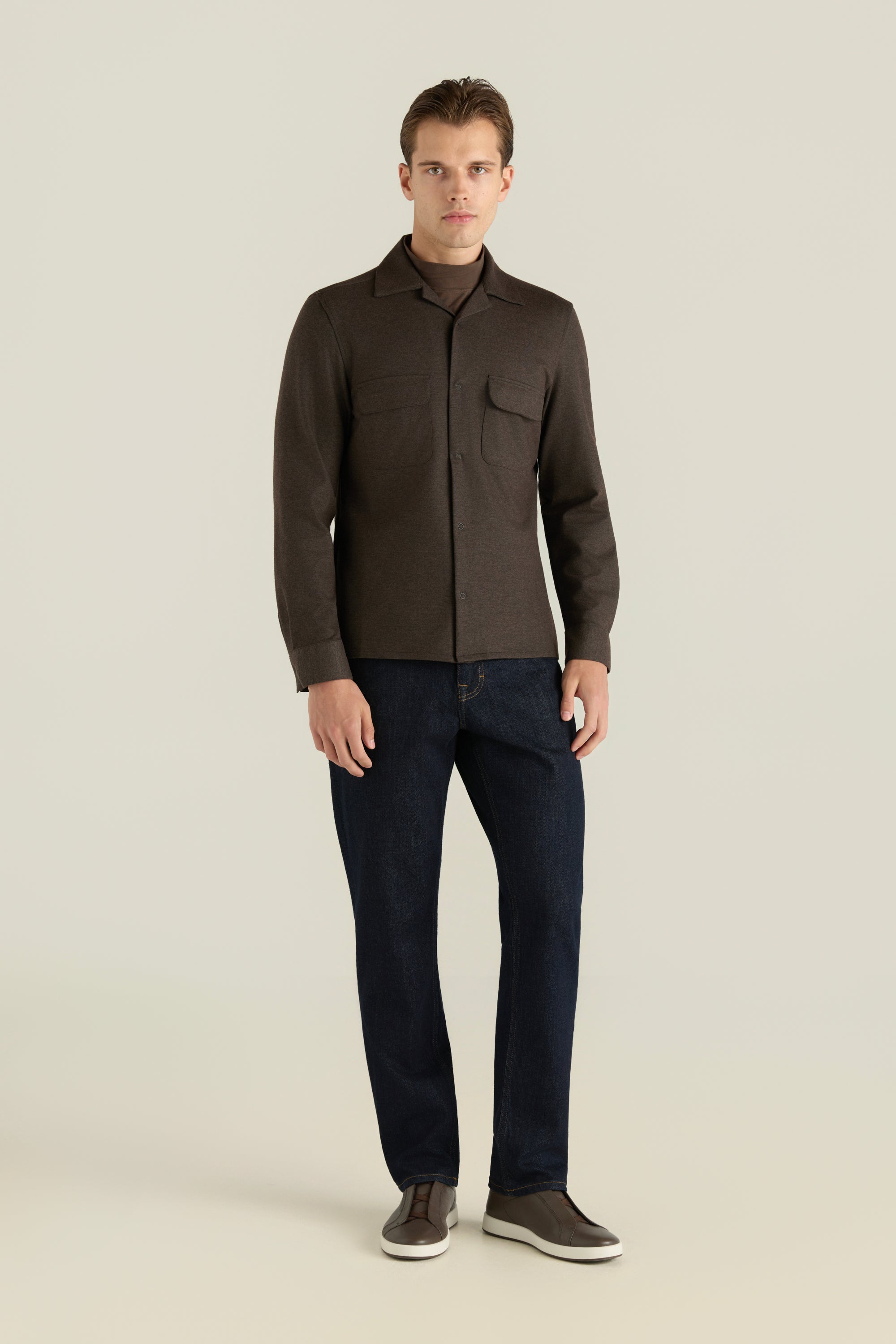 Men'S Knitted Overshirt