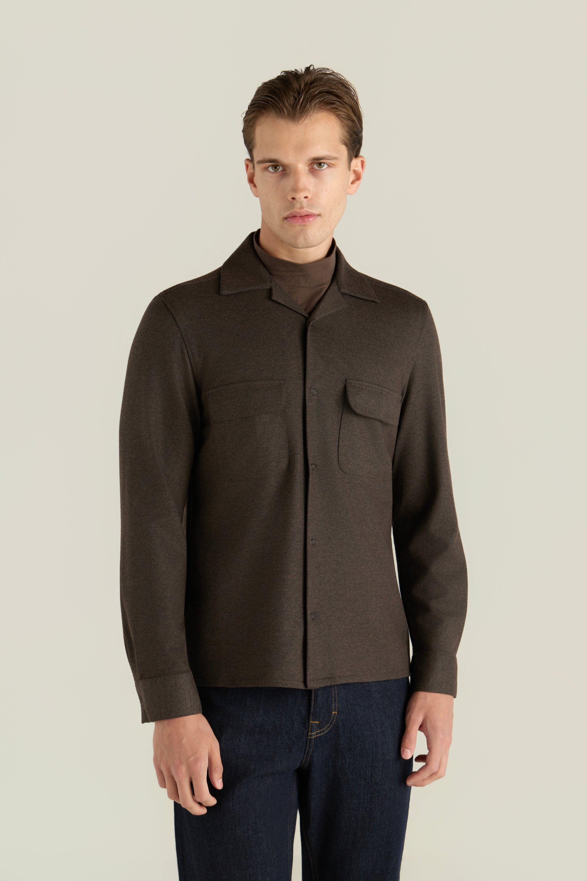 Men'S Knitted Overshirt