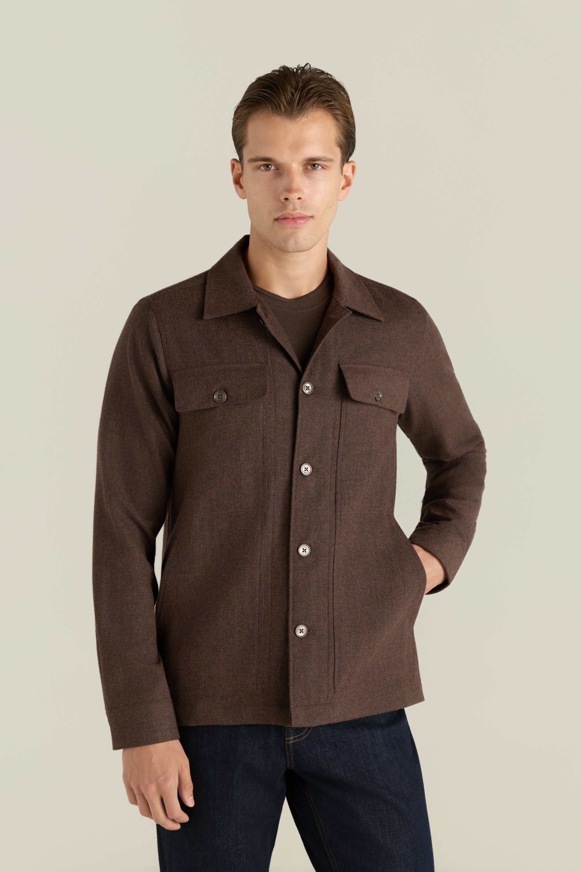 Men'S Heavyweight Cotton Overshirt