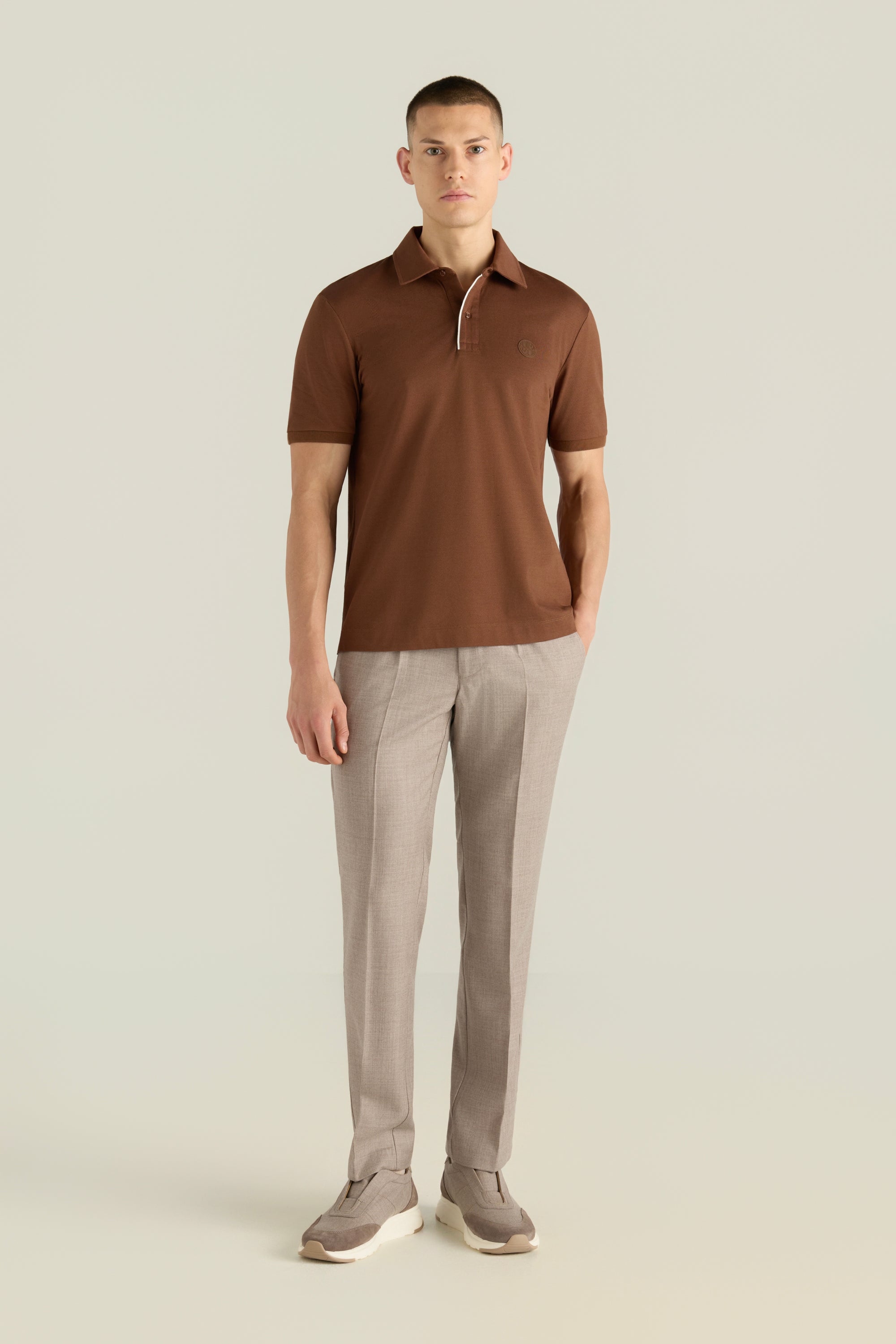 Men'S Logo Polo In Cotton