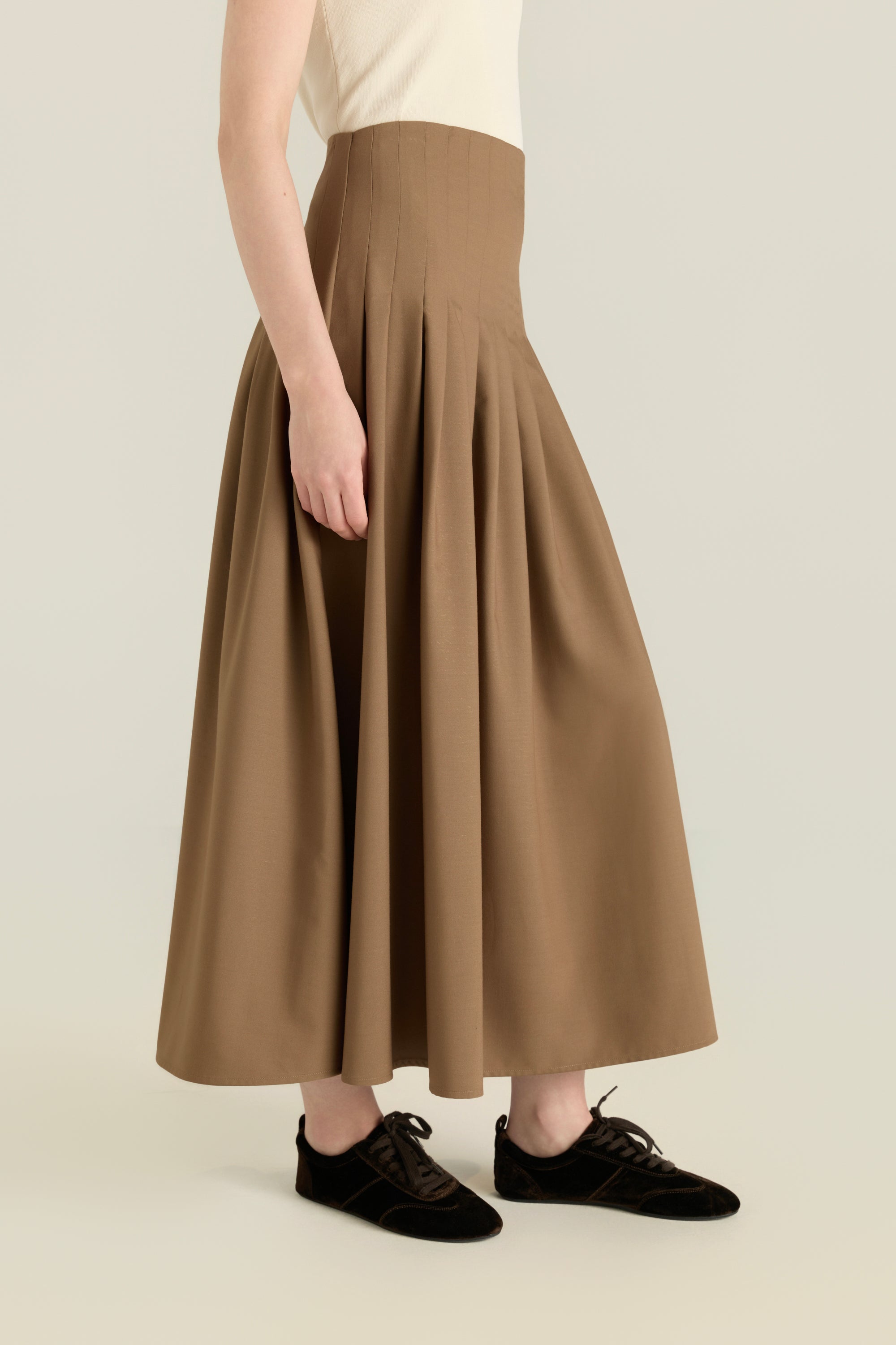 Flowing Flared Maxi Skirt