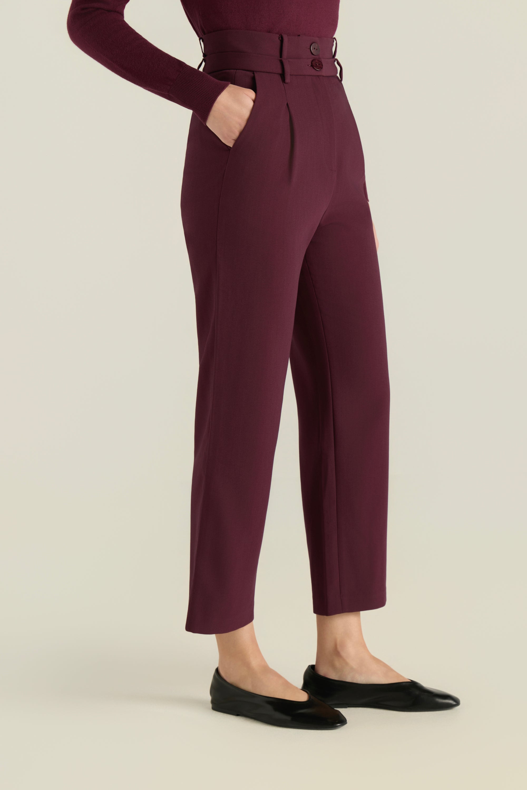 Double Waistband Trousers