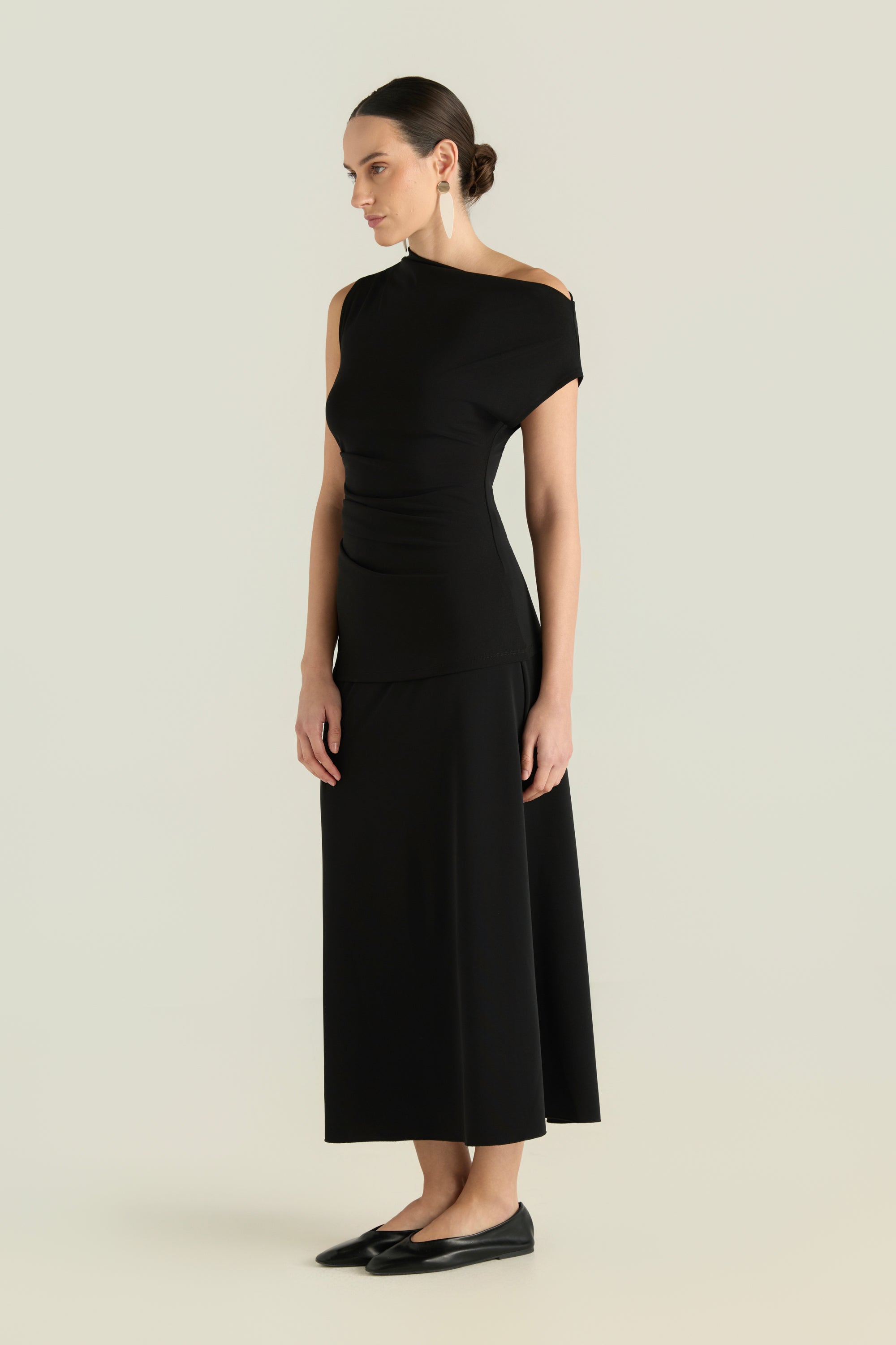 One Shoulder Draped Top