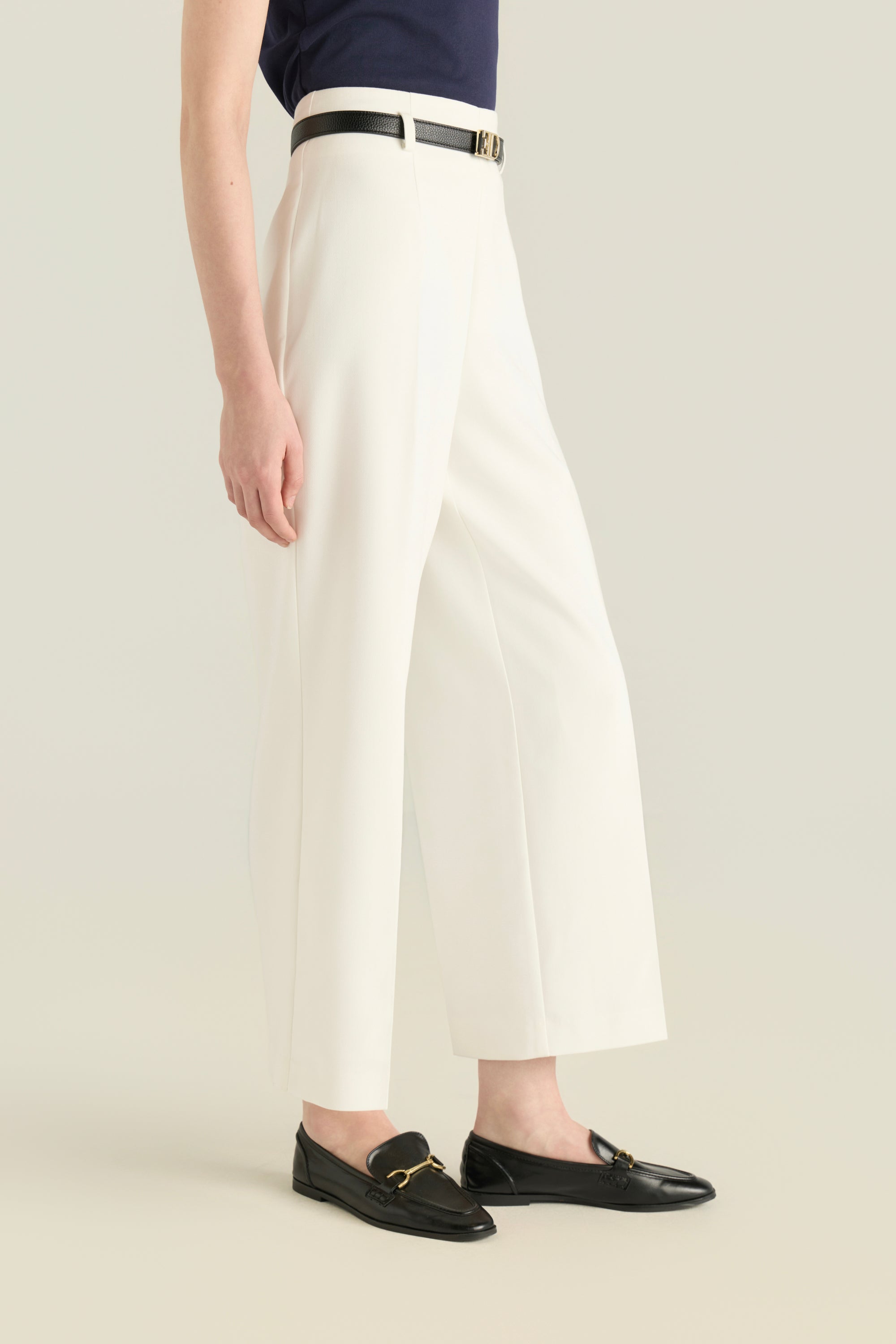Relaxed-Fit Belted Trousers