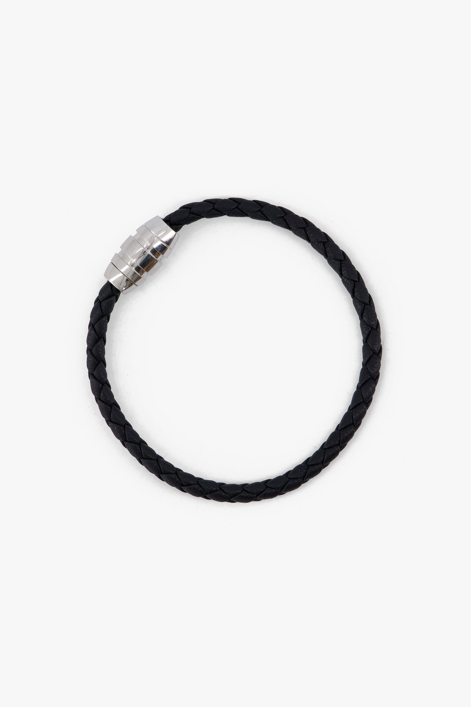 Men'S Genuine Leather Braided Bracelet