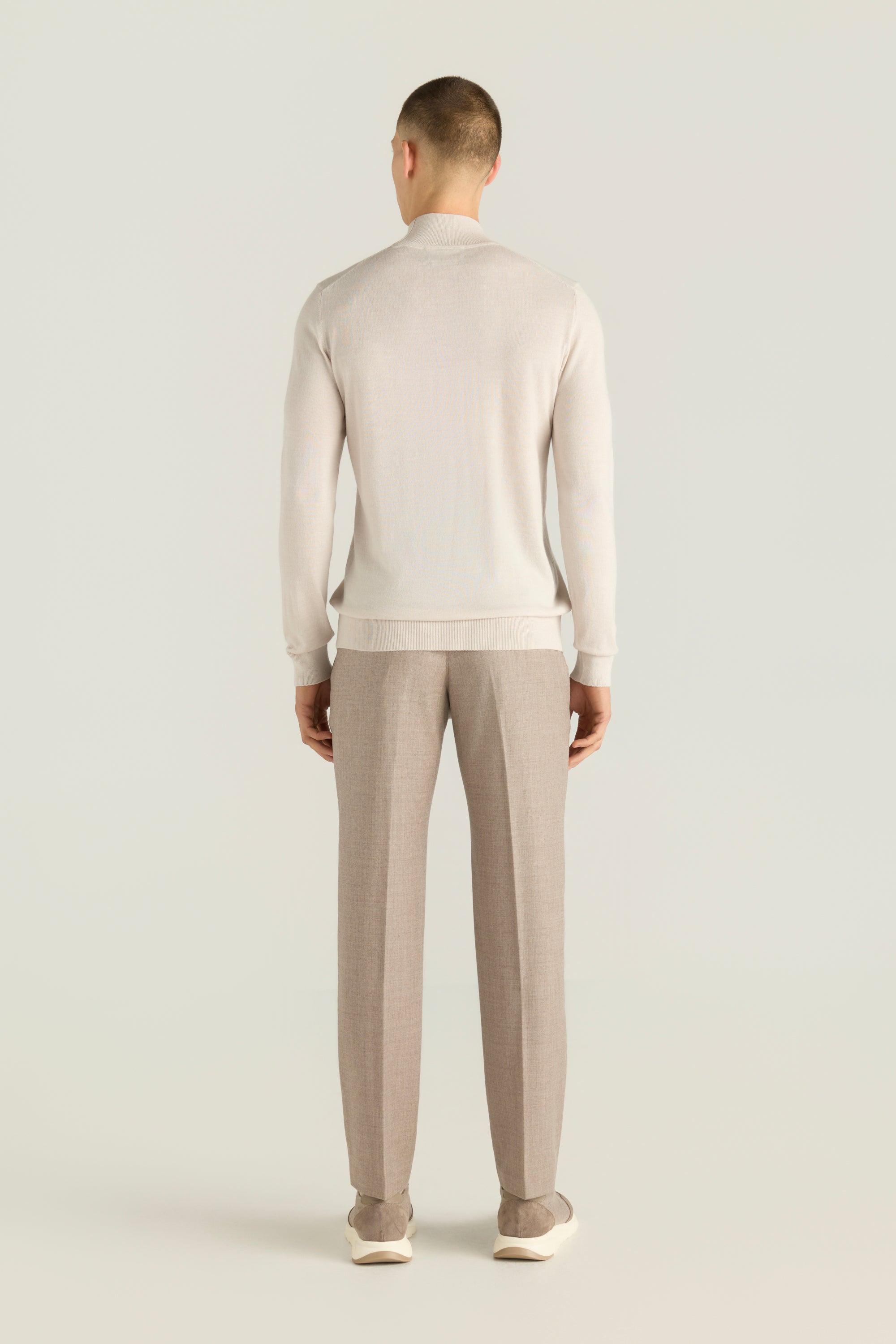 Men'S 100% Wool Basic Sweater