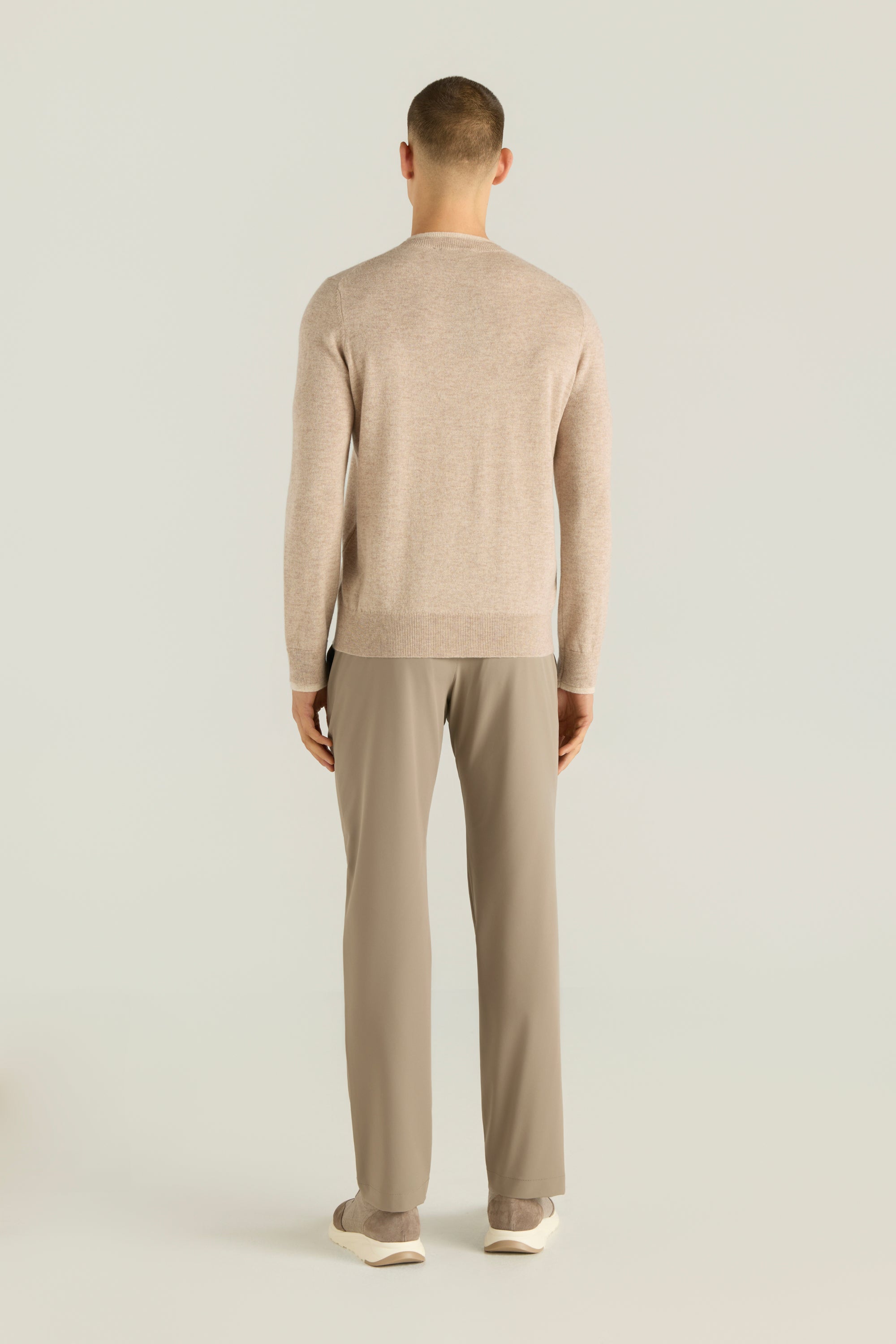 Men'S Two Tone Crew Neck Sweater