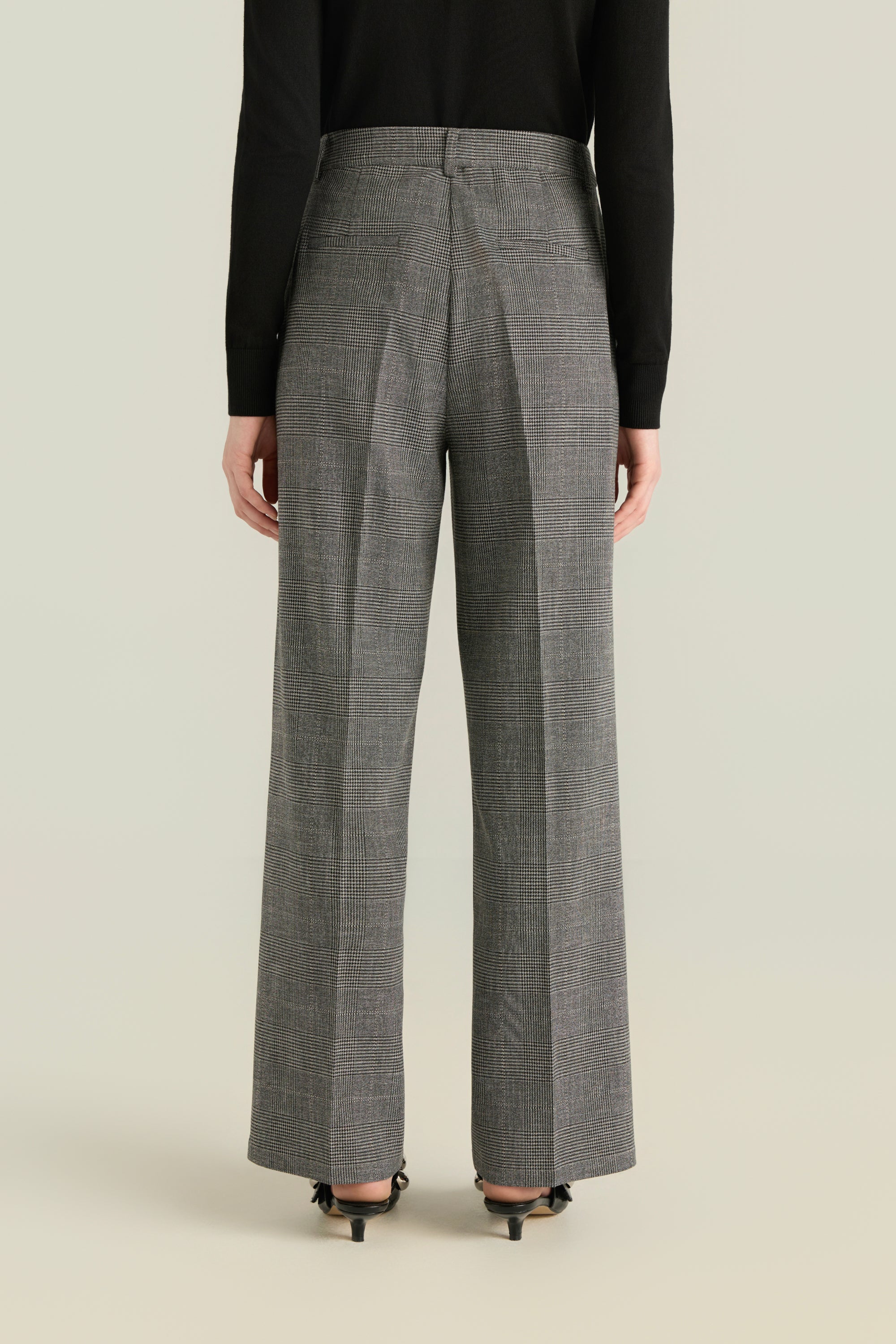 Checked Tailored Trousers